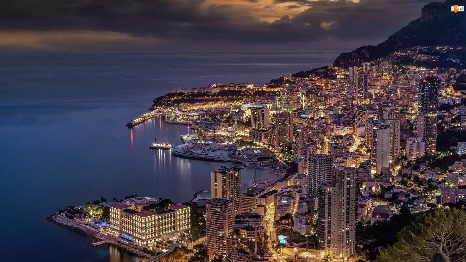 Monako, Morze, Domy, Wieżowce