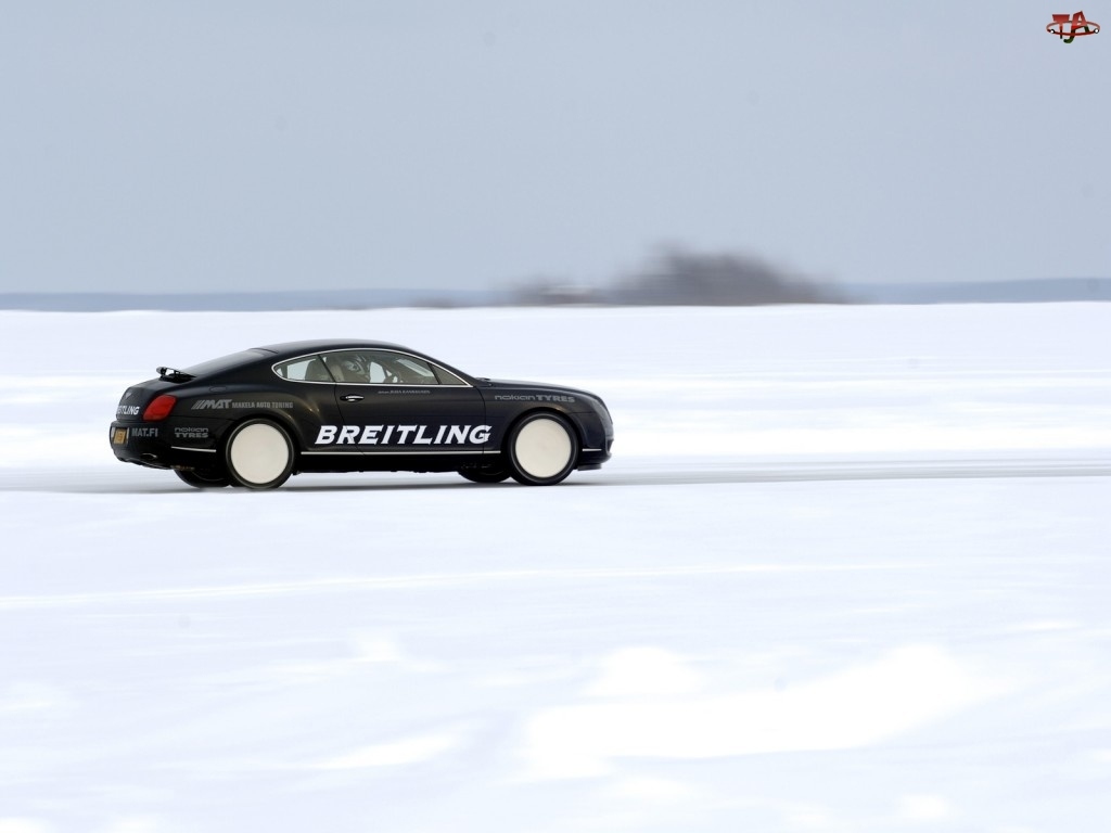 Szpiegowskie, Bentley Continental GT, Zima, Zdjęcia