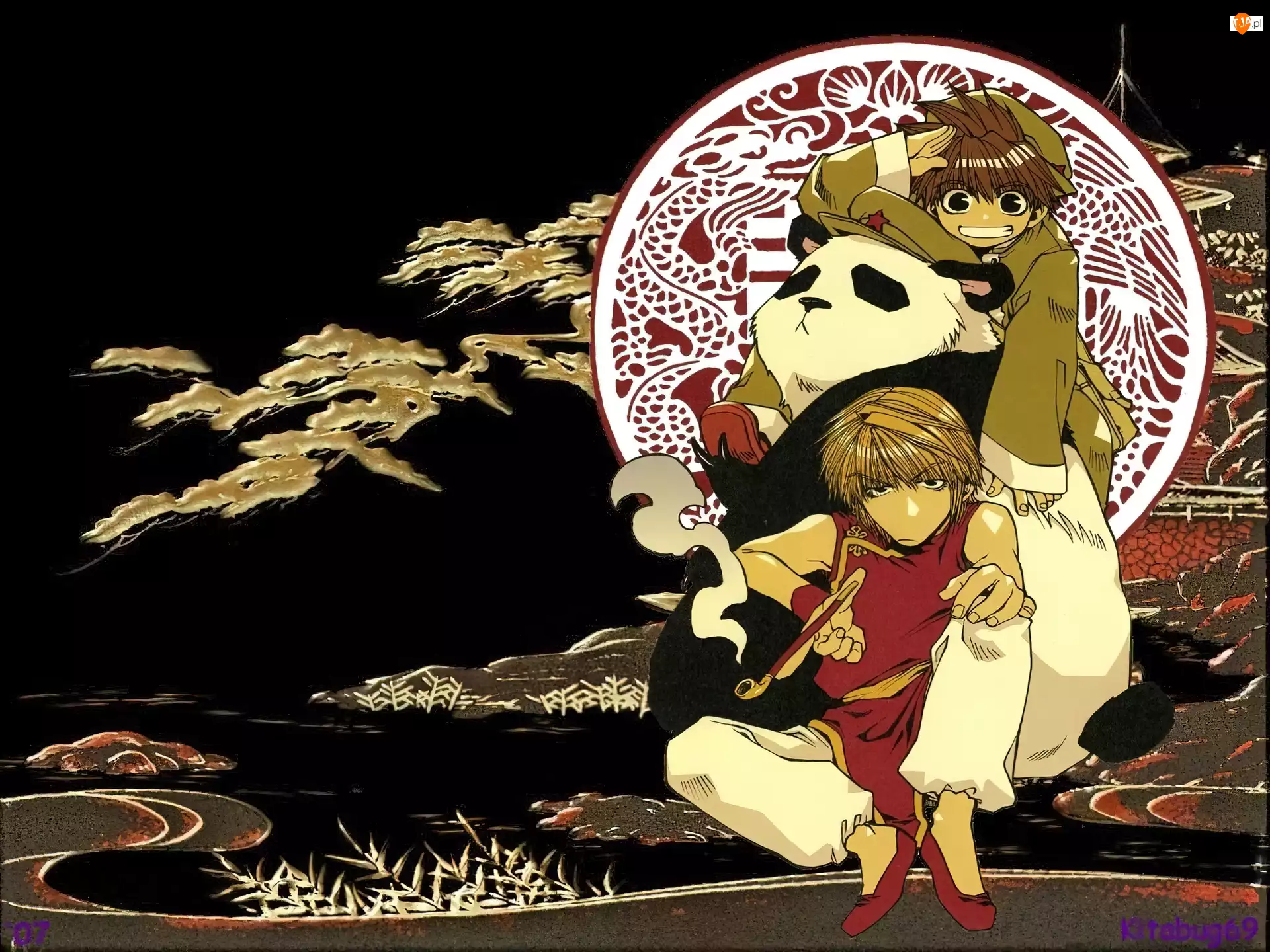 postacie, Saiyuki, panda, fajka
