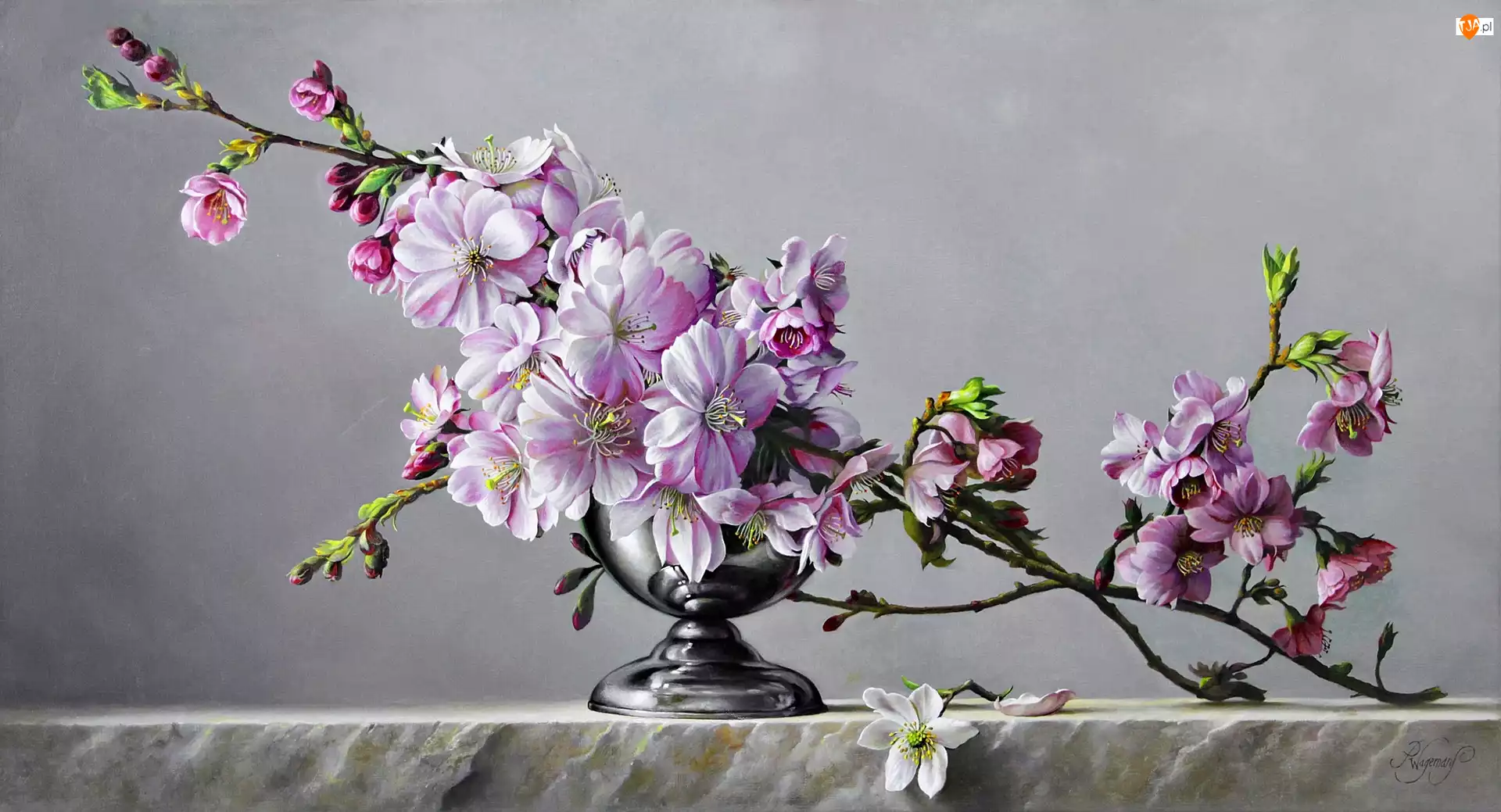 Bukiet Kwiatów, Pieter Wagemans, Obraz