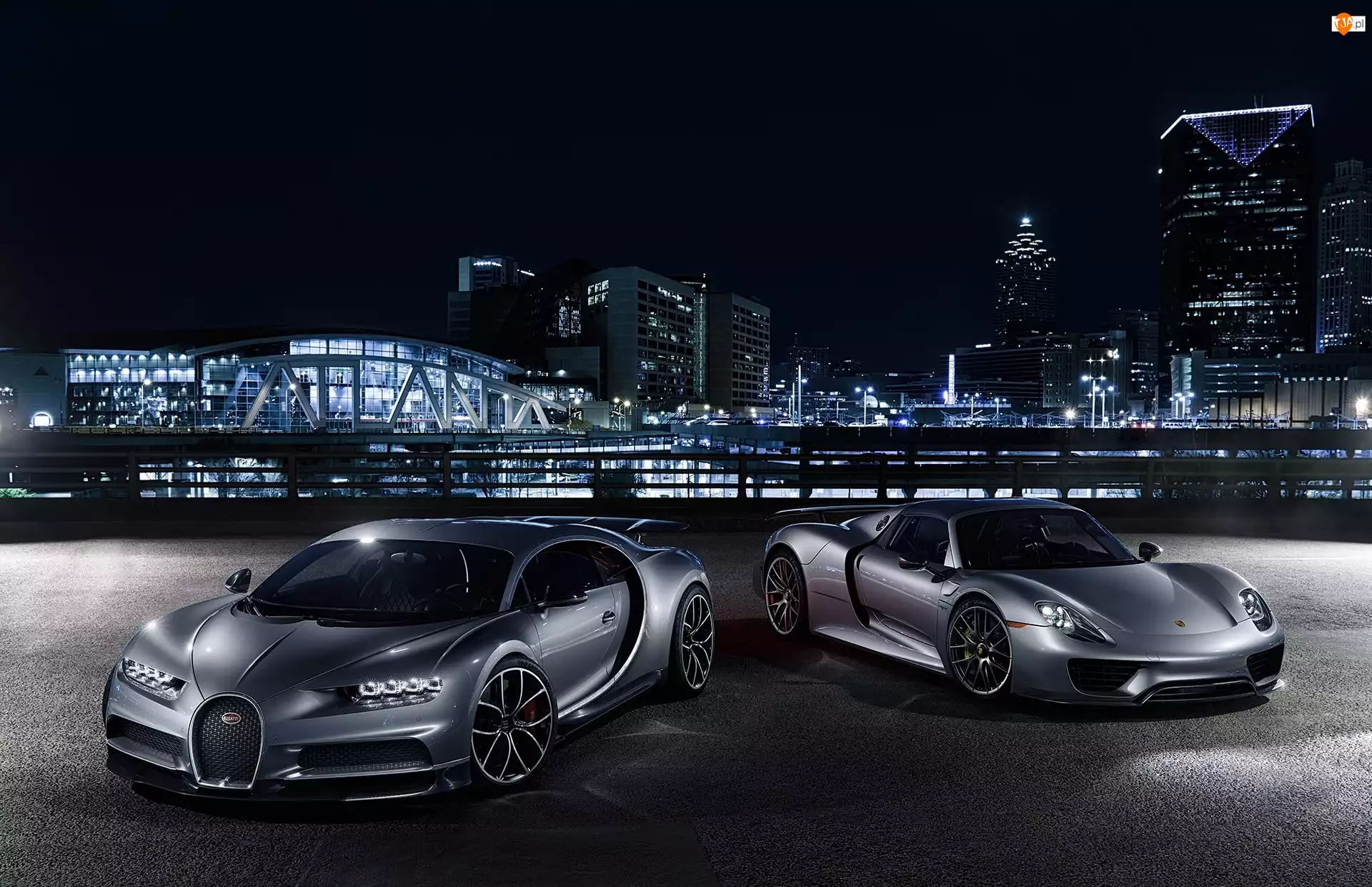 2016, Bugatti Chiron, 2013-2015, Miasto, Porsche 918 Spyder, Noc