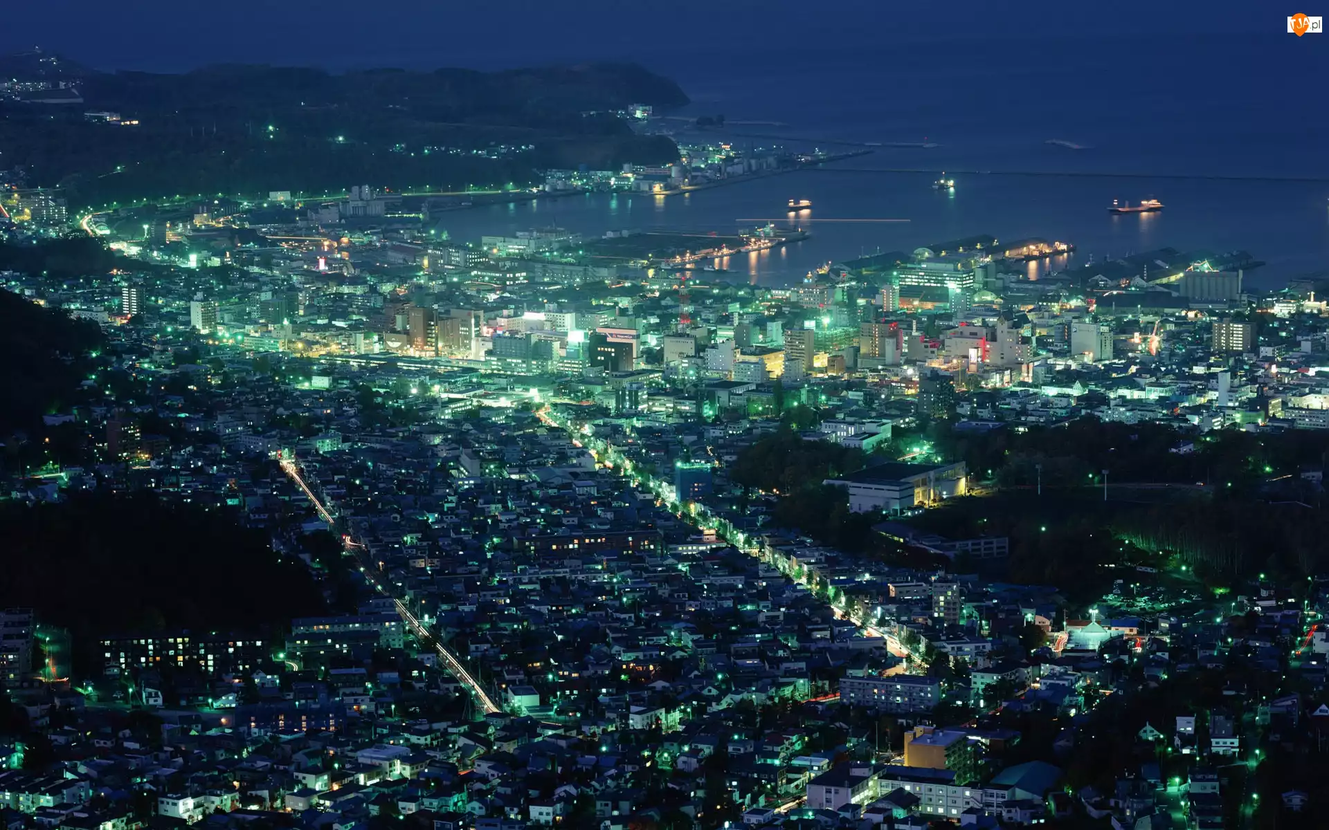 Noc, Japonia, Hakodate, Miasto