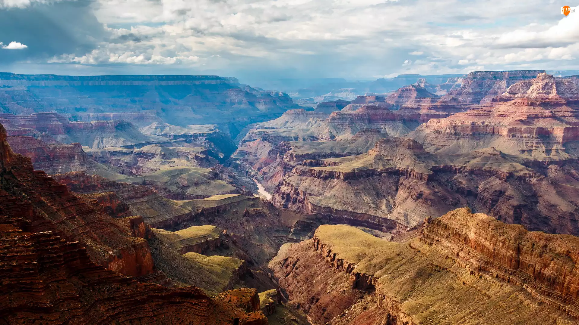 Wielki Kanion Kolorado, Grand Canyon, Stany Zjednoczone, Park Narodowy Wielkiego Kanionu, Arizona, Góry, Rzeka Kolorado