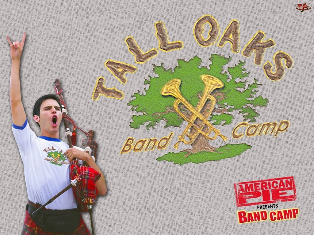 drzewko, American Pie Band Camp, chłopak, dudy