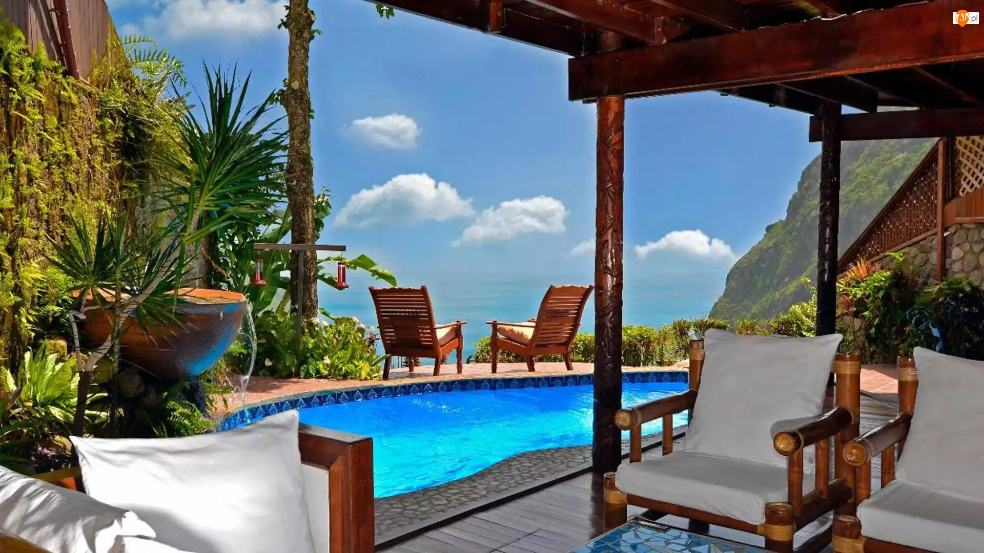 Karaiby, Hotel, Basen, Saint Lucia