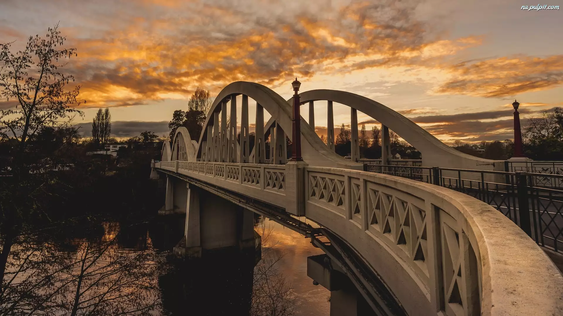 Claudelands Bridge, Nowa Zelandia, Most, Rzeka Waikato, Hamilton