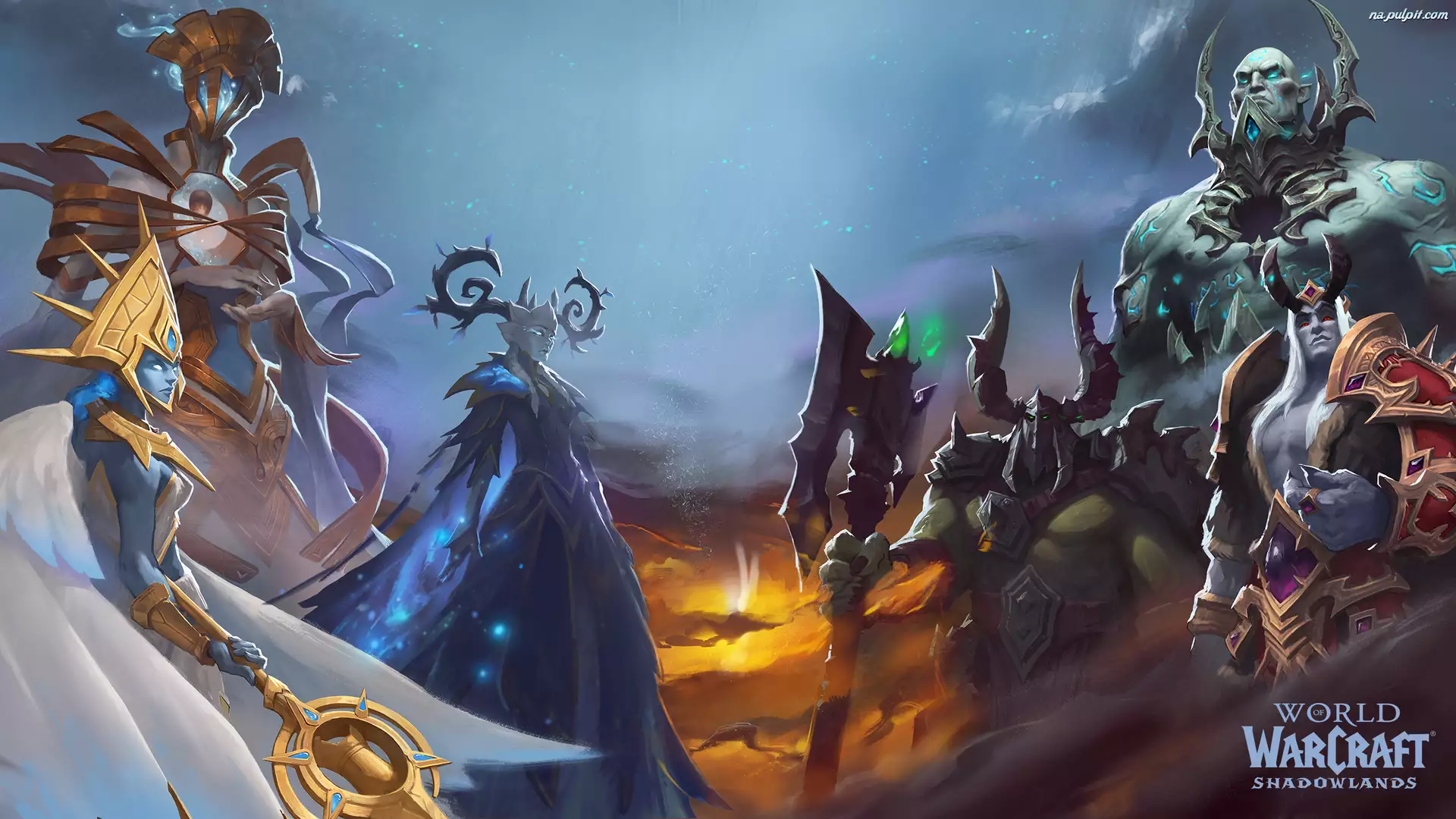World of Warcraft Shadowlands, Gra, Broń, Plakat, Postaci, Zbroje