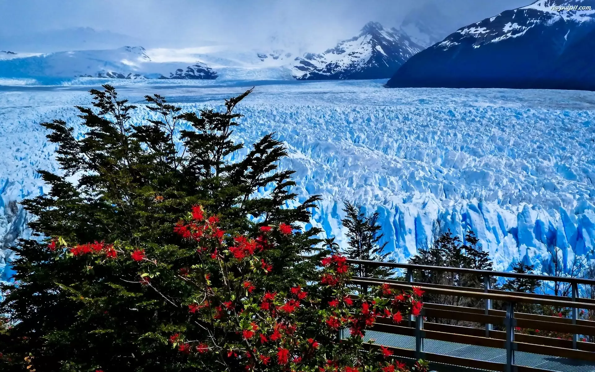 Lodowiec, Zima, Park Narodowy Los Glaciares, Argentyna, Perito Moreno, Prowincja Santa Cruz