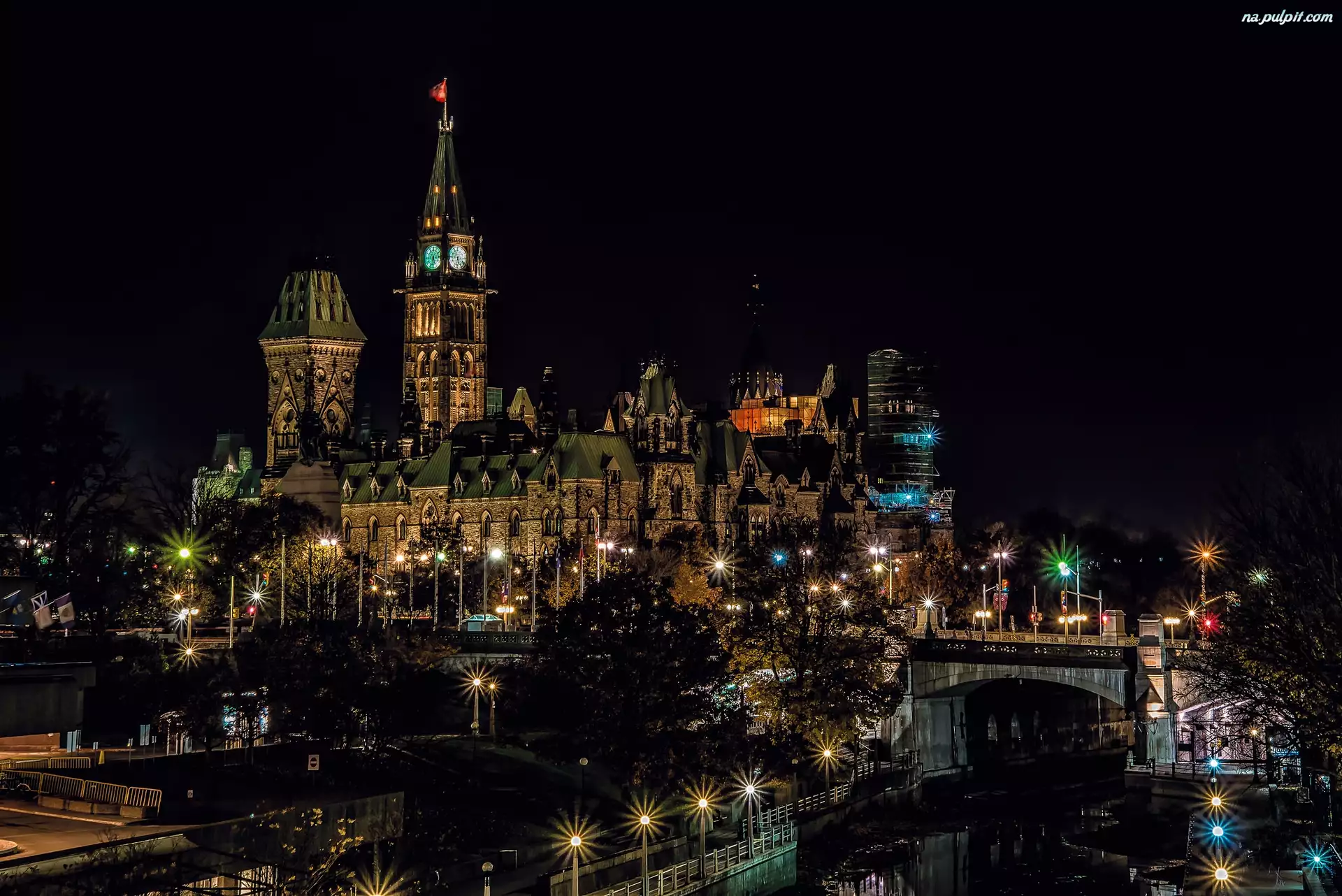 Parlament, Kanada, Ottawa, Noc