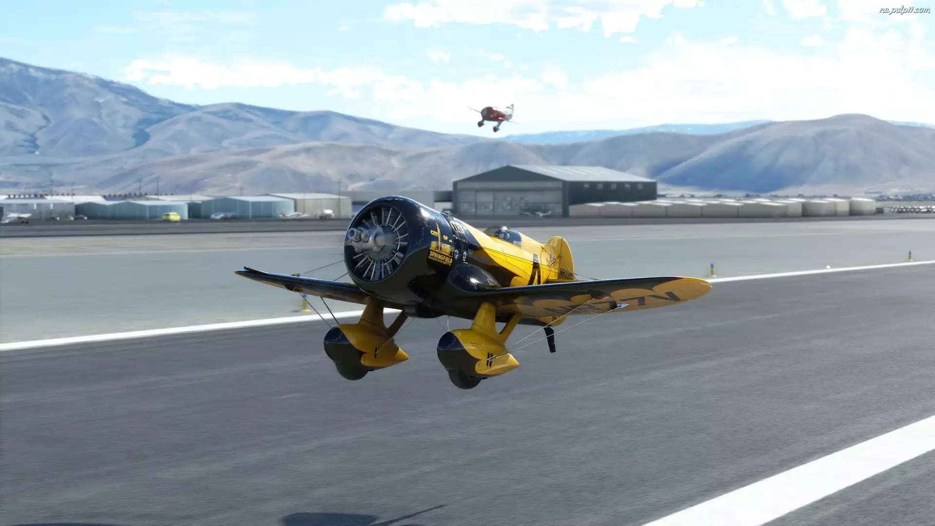Microsoft Flight Simulator, Samolot, Pas startowy, Gra