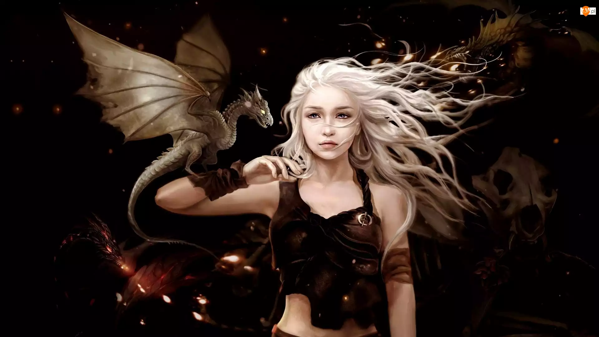 Smok, Fantasy, Dziewczyna, Daenerys Targaryen