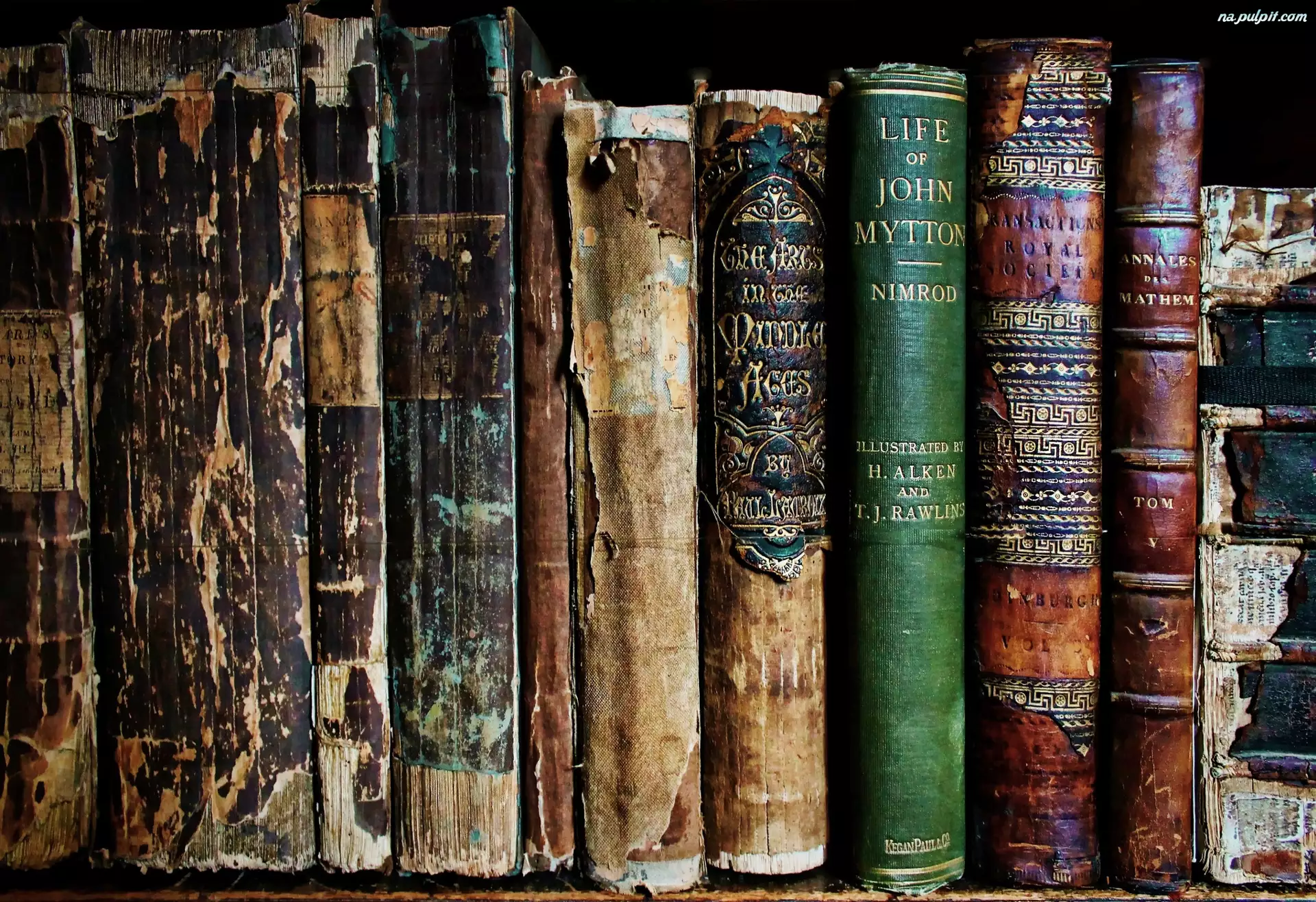Książki, Stare, Zniszczone