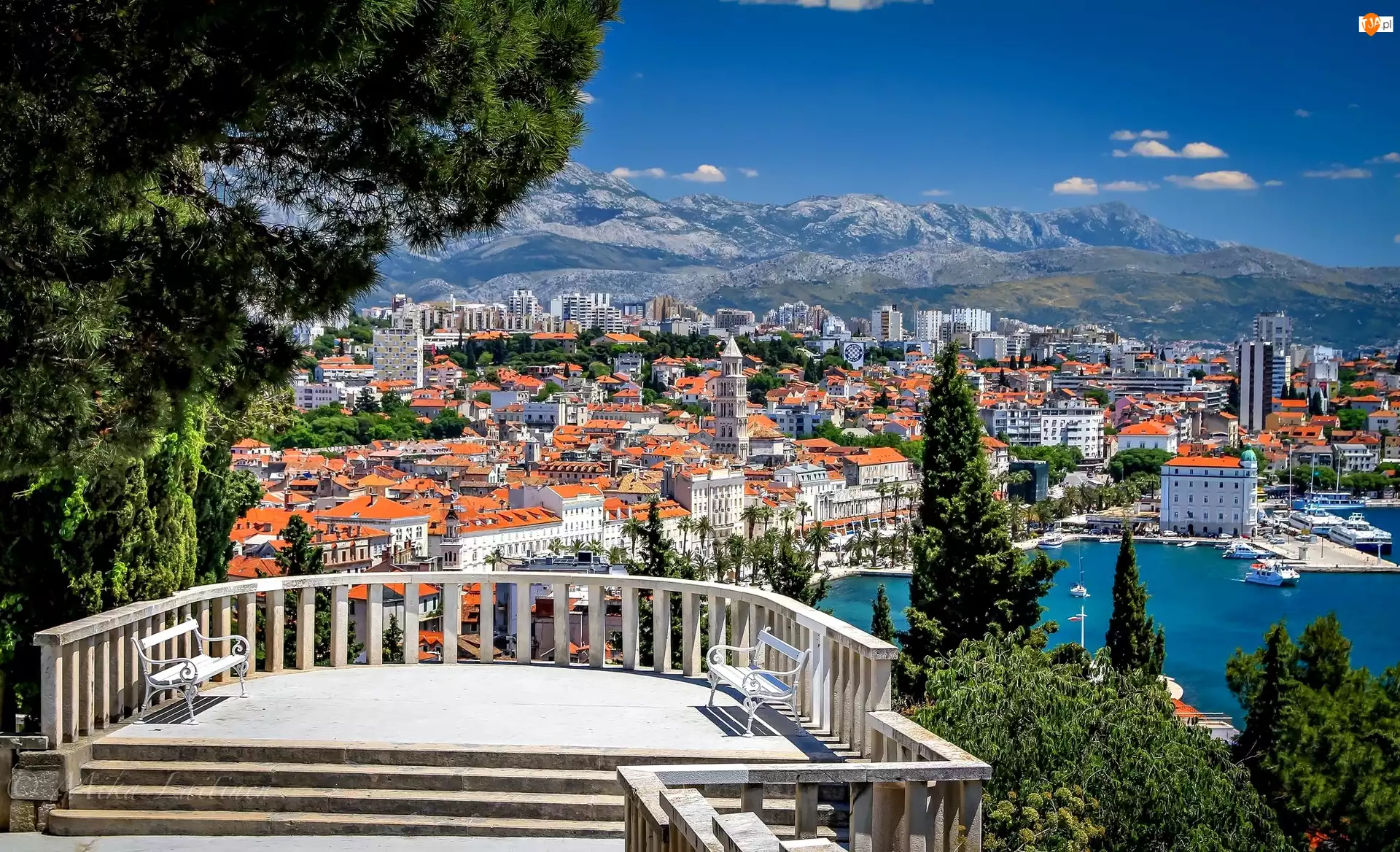 Wybrzeże, Split, Chorwacja, Panorama