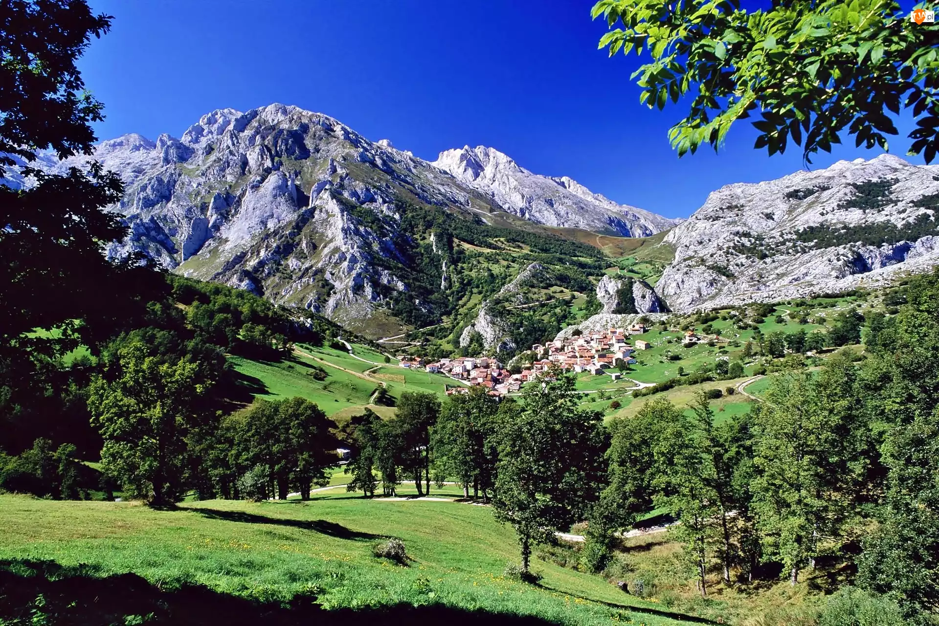 Asturia, Góry, Wioska, Park Narodowy