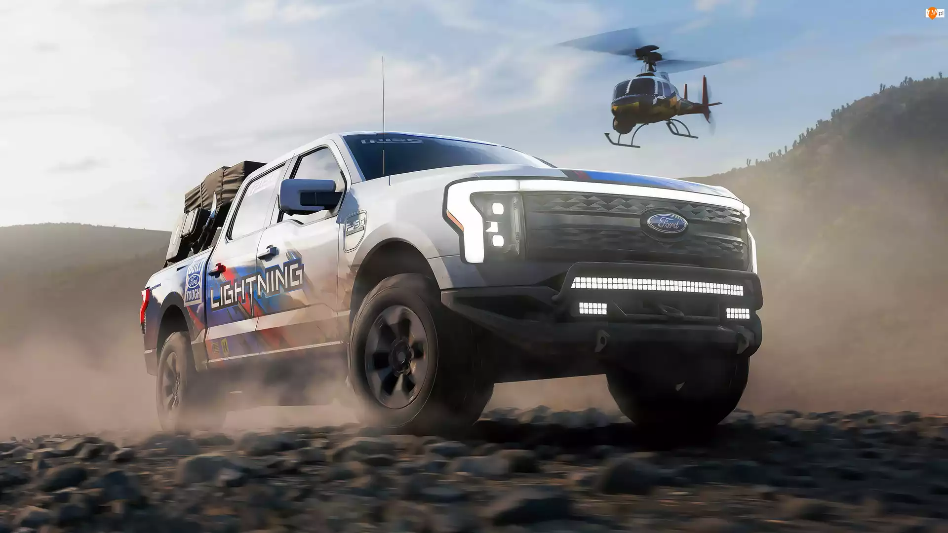 Ford F-150, Helikopter, Forza Horizon 5 Rally Adventures, Gra, Przód