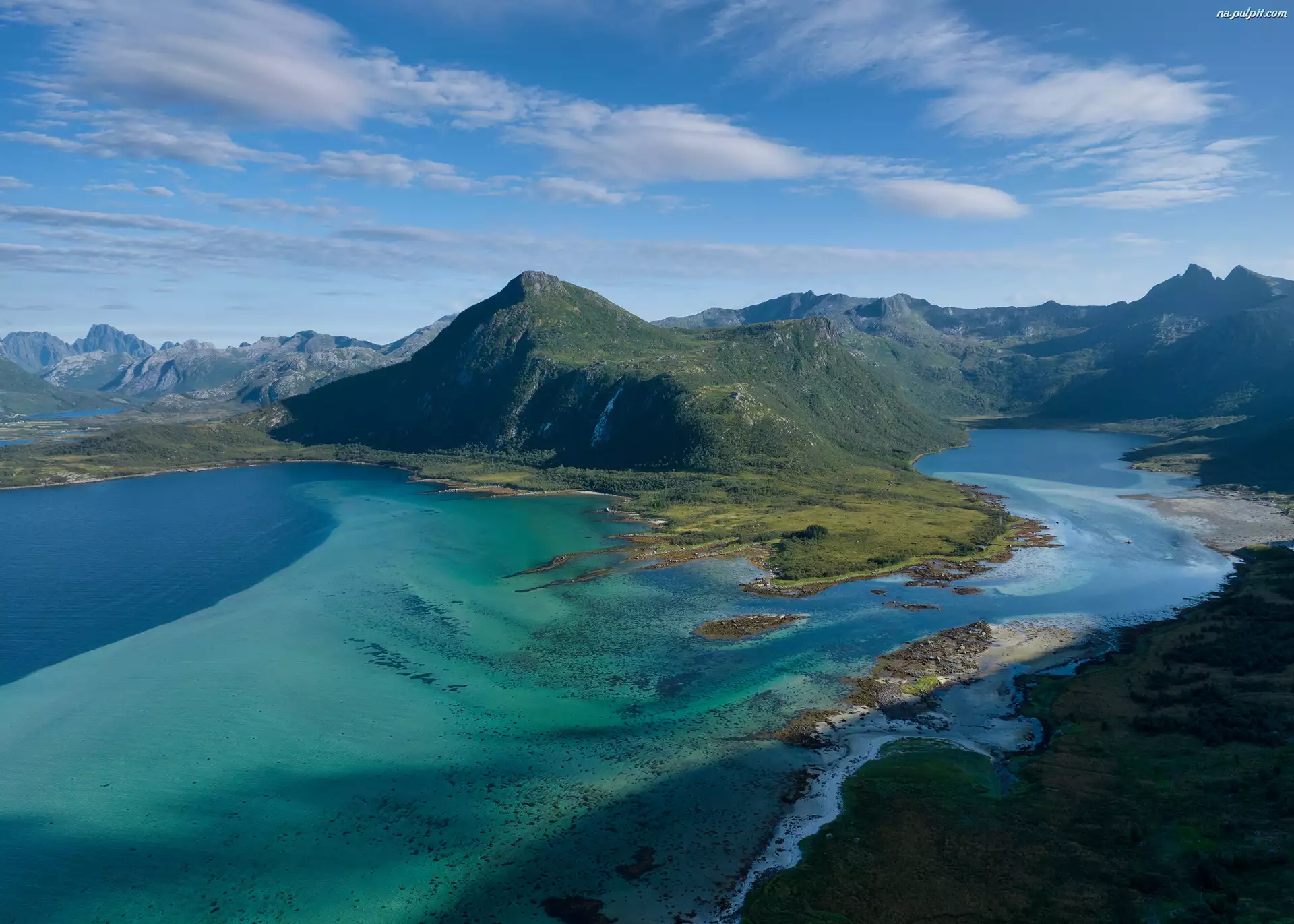 Fiord, Norwegia, Góry, Lofoty