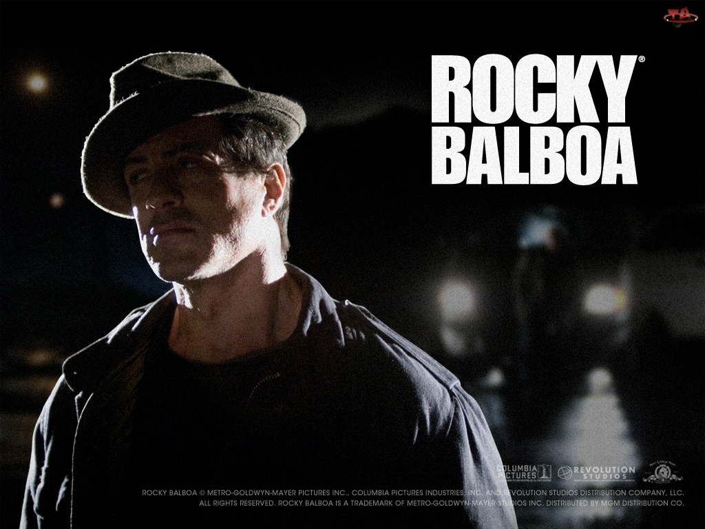 noc, Rocky Balboa, kapelusz, Sylvester Stallone