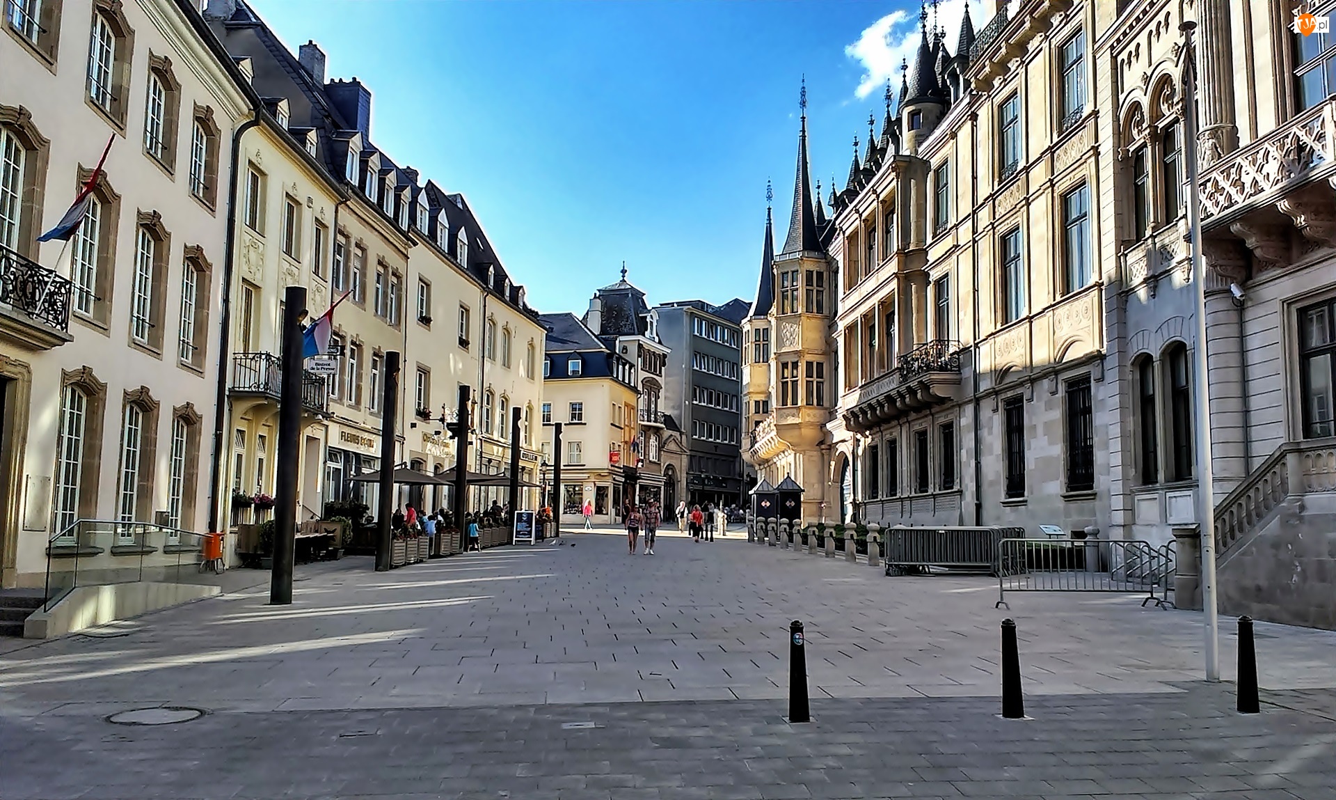 Ulica, Kamienice, Luksemburg, Miasta, Du Marche, Fragment