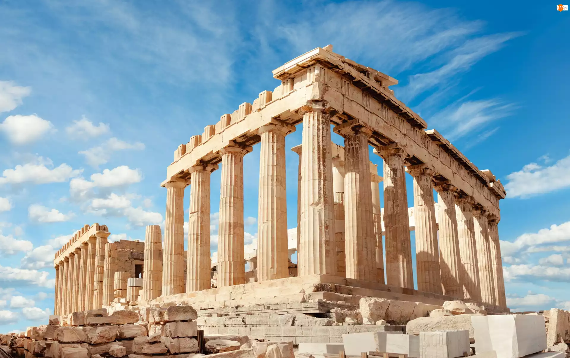 Ateny, Grecja, Partenon, Zabytek, Ruiny, Kolumny