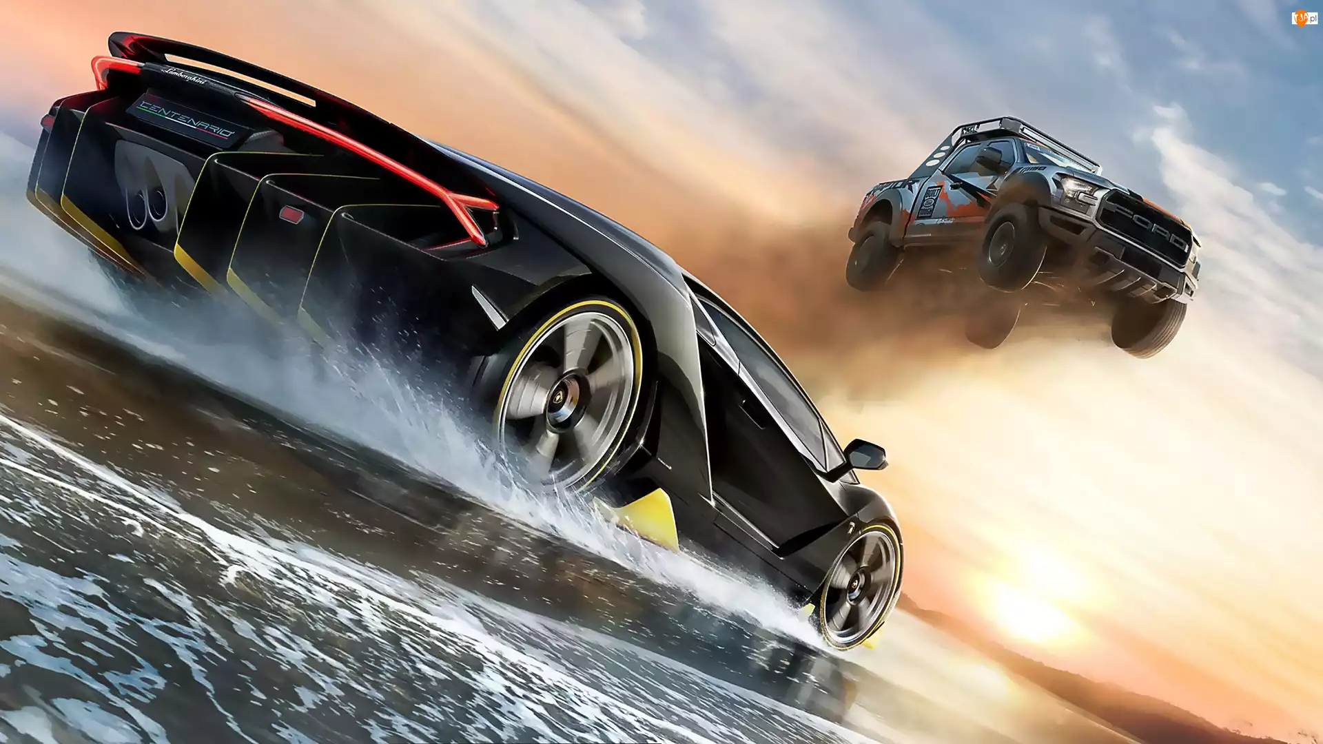 Ford Raptor, Gra, Forza Horizon 3, Lamborghini Centenario