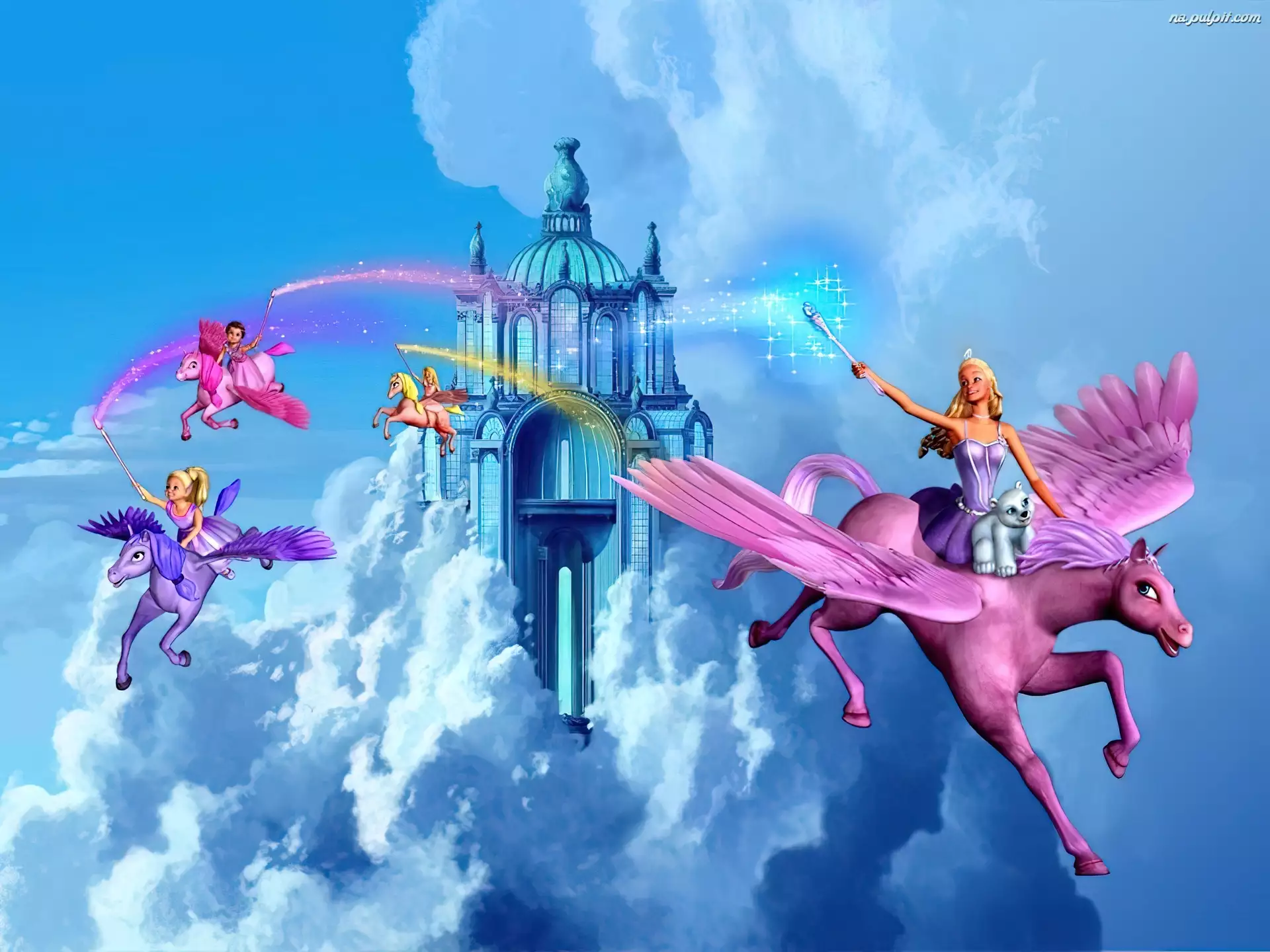 Barbie i magia pegaza, Film animowany, Zamek, Kucyk, Barbie and the Magic of Pegasus, Pegaz
