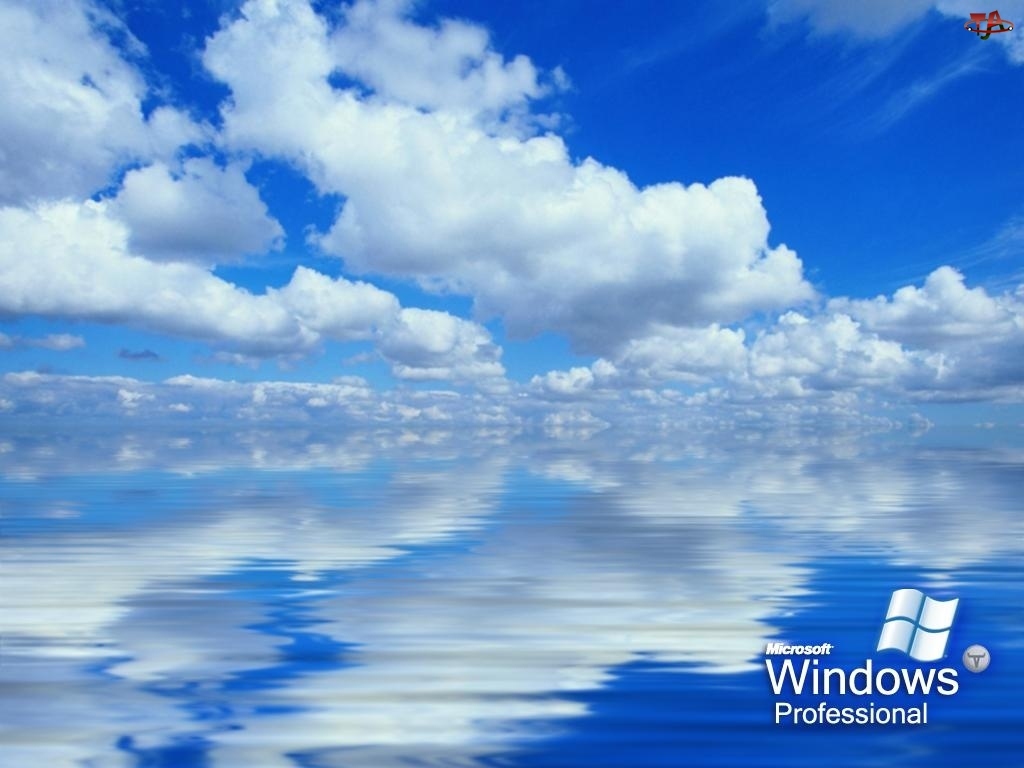 woda, Windows XP, chmury