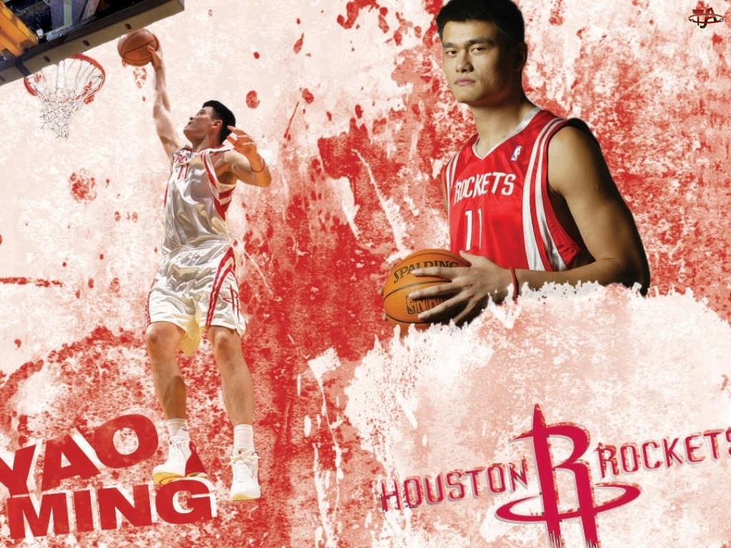 Koszykówka, Huston Rockets, koszykarz , Yao Ming