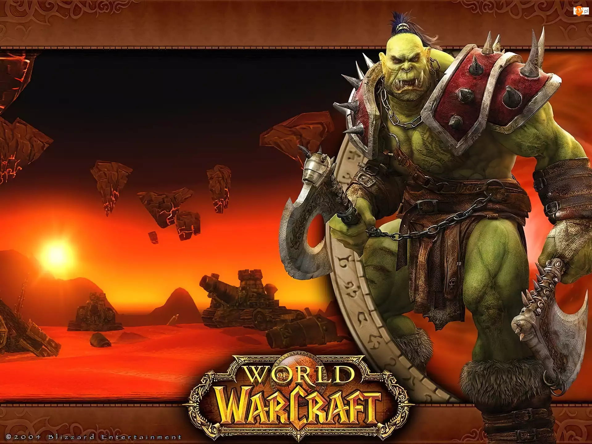 topór, World Of Warcraft, postać, fantasy