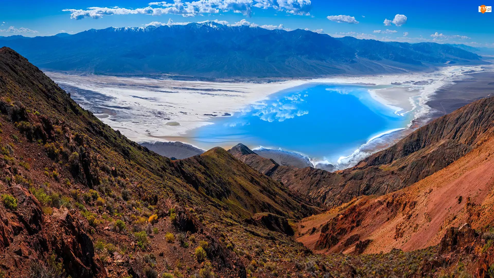 Kalifornia, Stany Zjednoczone, Jezioro, Park Narodowy Death Valley, Góry, Manly Lake