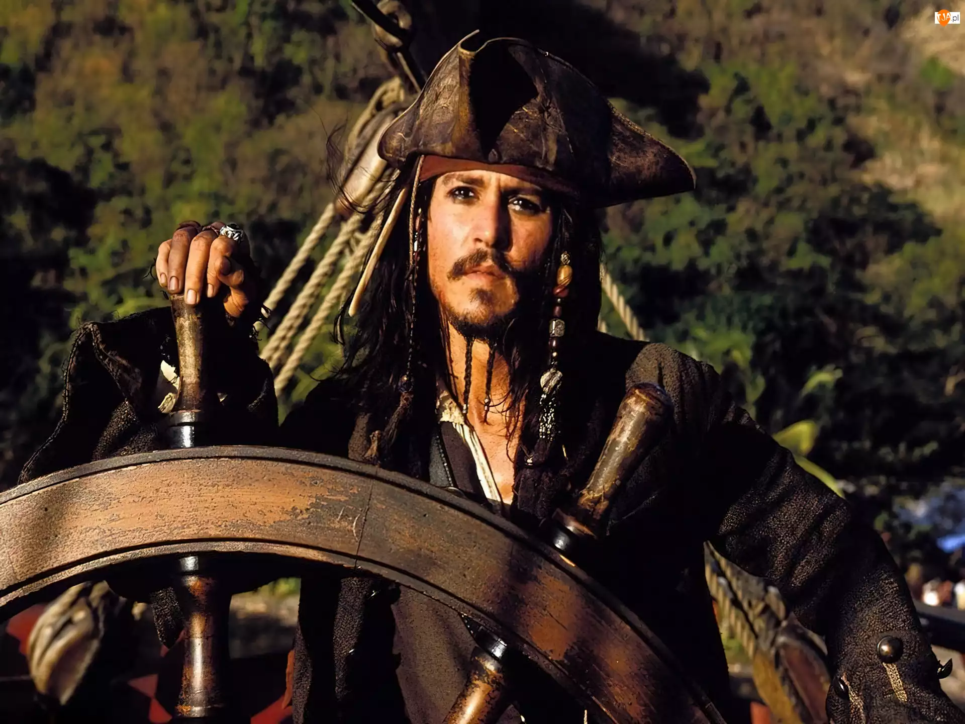 Johnny Depp, kapitan, ster, Piraci Z Karaibow