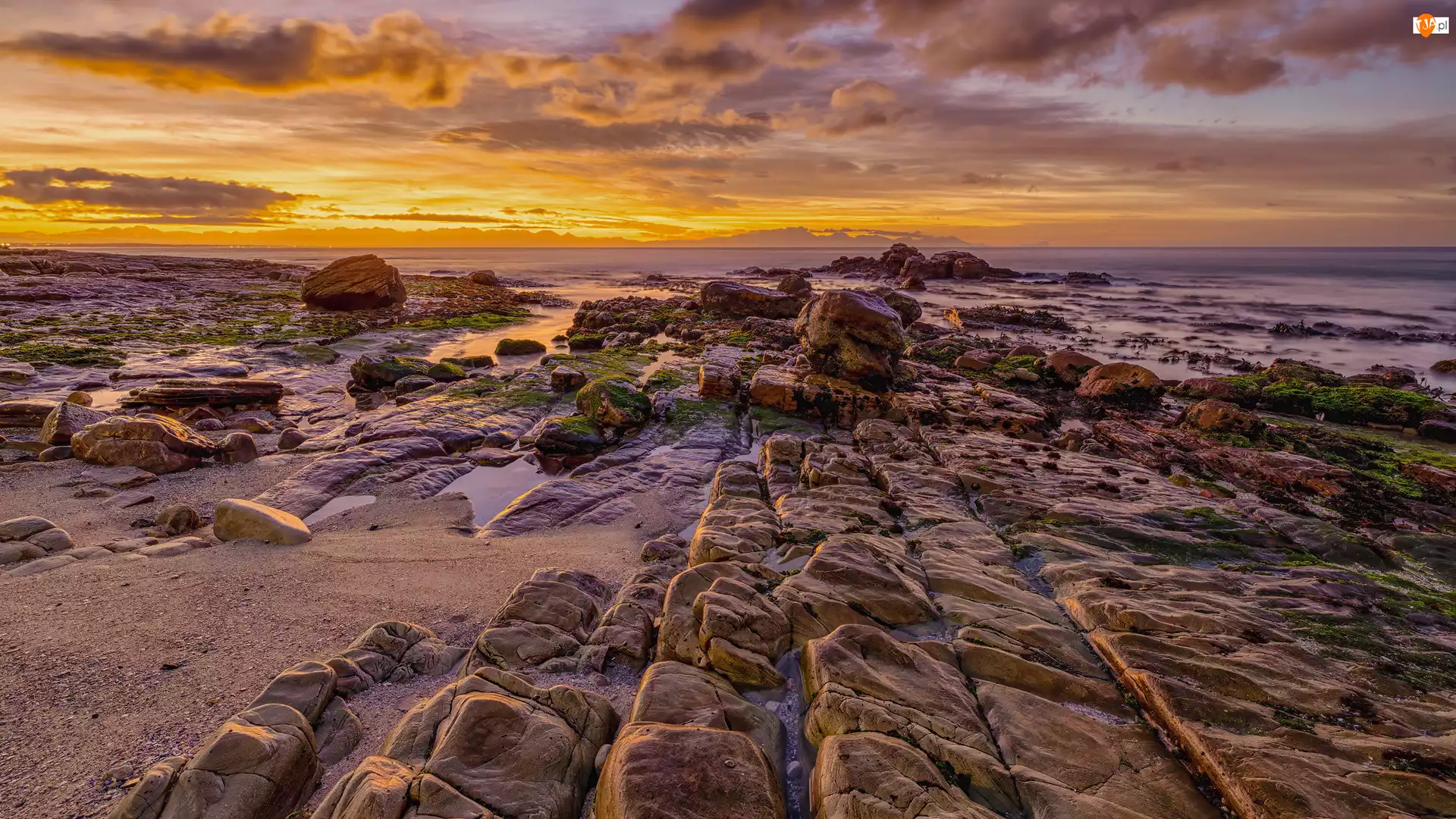 Muizenberg, Republika Południowej Afryki, Skały, Plaża, Kapsztad