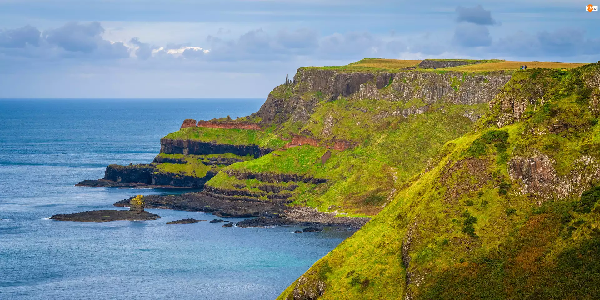 Hrabstwo, Irlandia Północna, Wybrzeże, Morze, Antrim, Skały