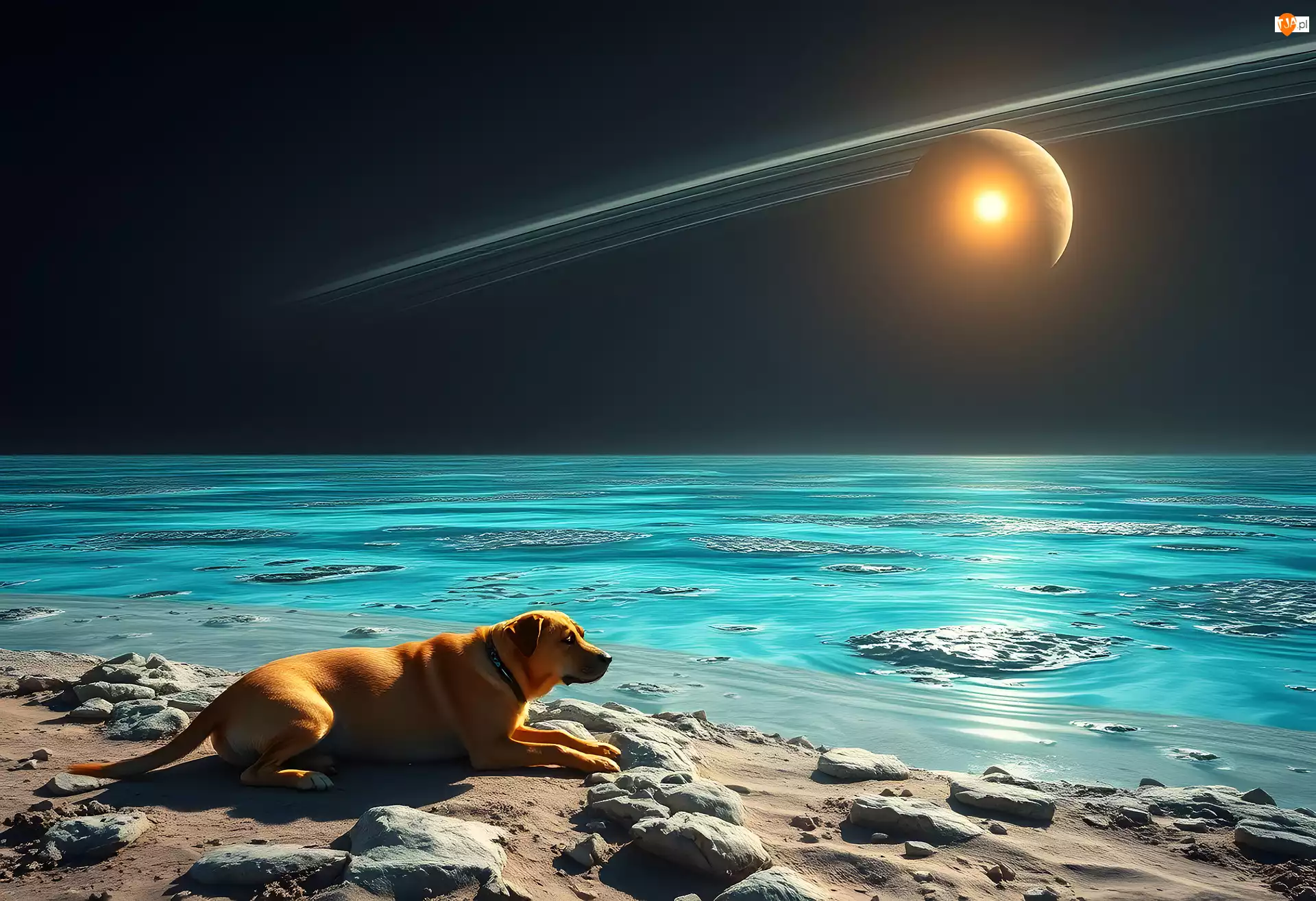 Fantasy, Morze, Pies