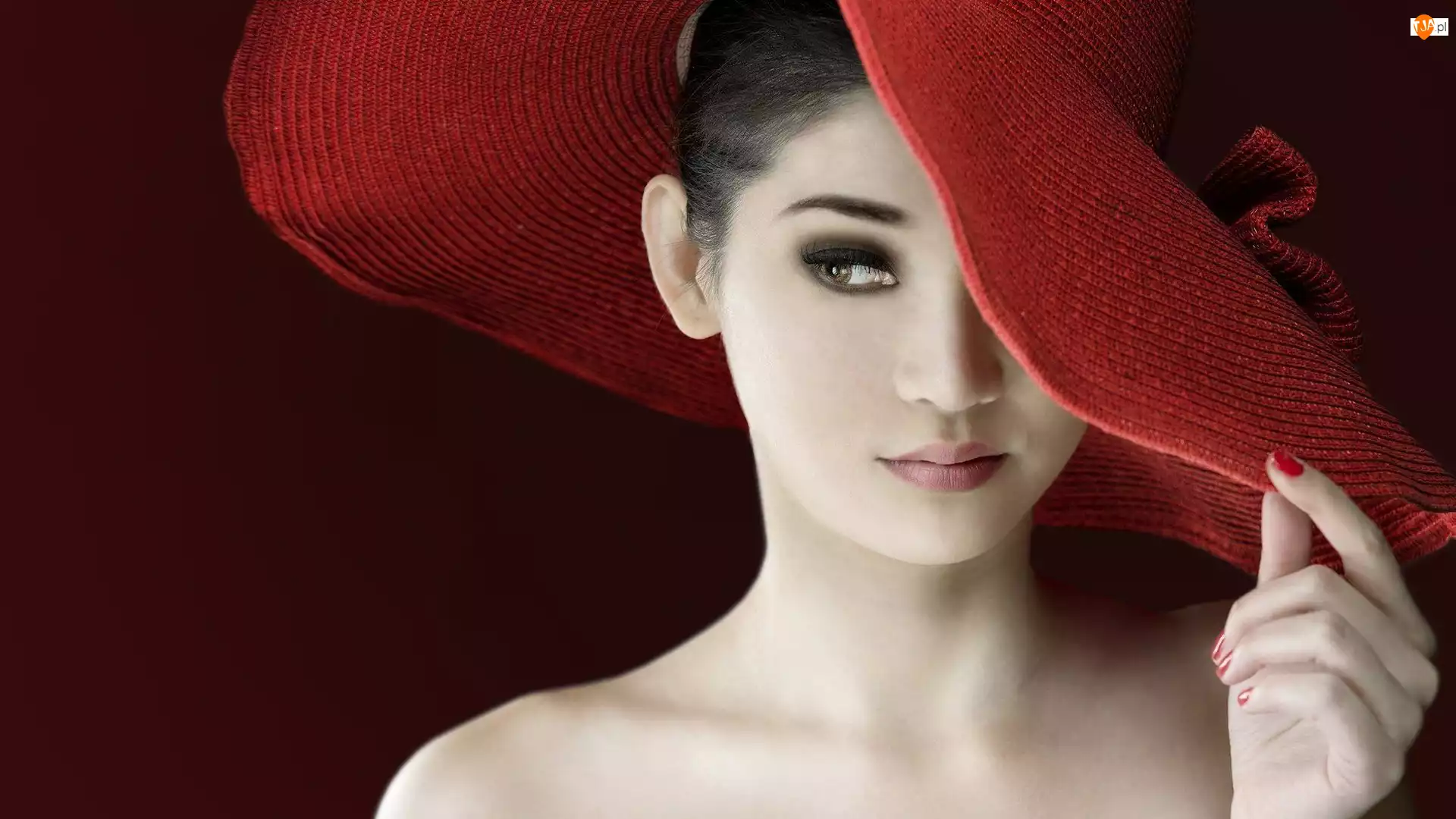 Kapelusz, Dziewczyna, Czerwony
