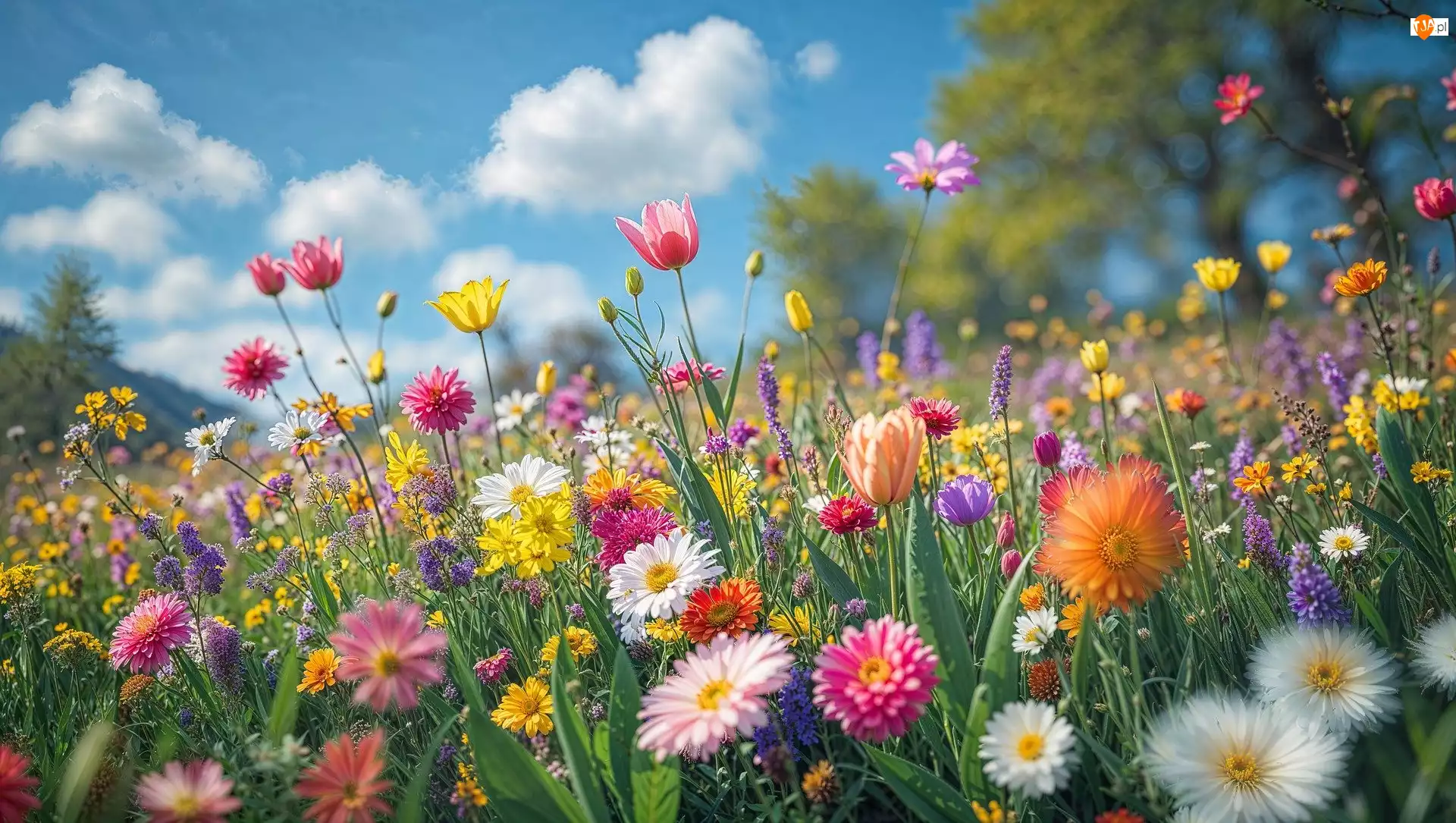 Kwiaty, Lato, Łąka