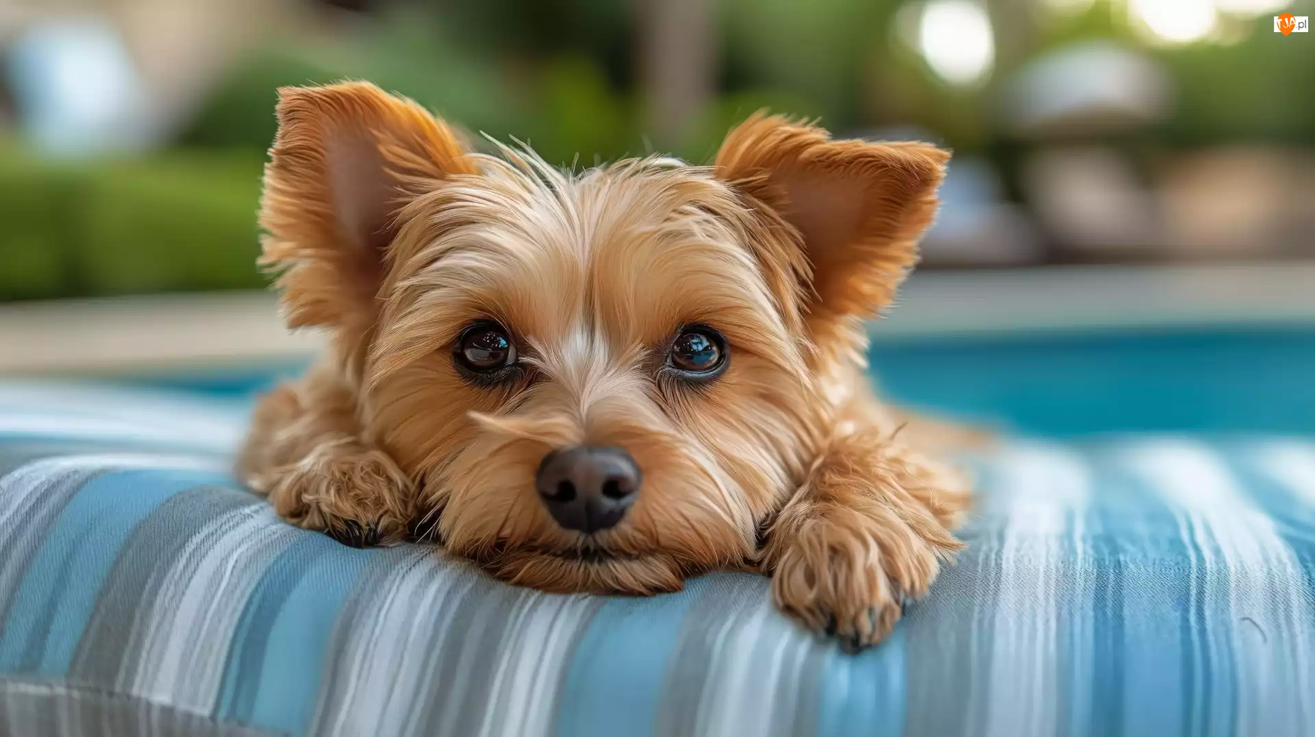 AI, Pies, Yorkshire terrier, Mordka