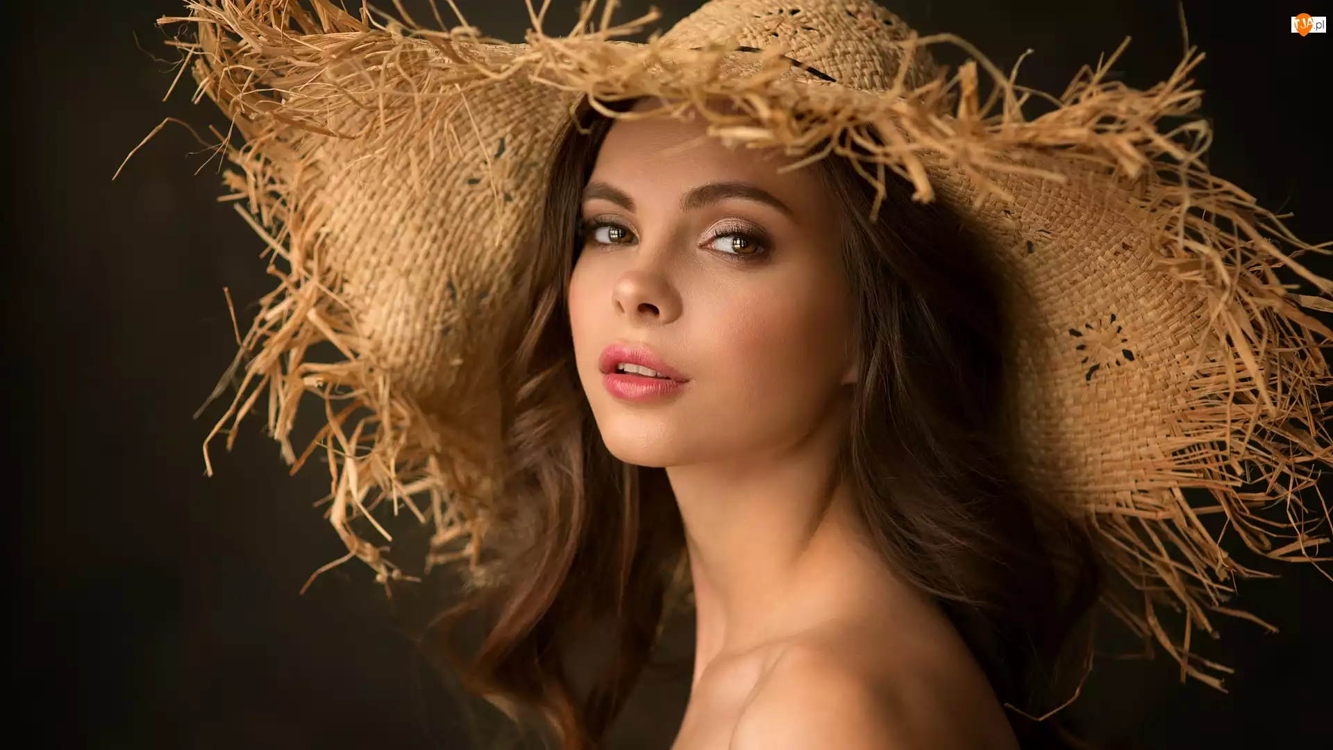 Kapelusz, Długowłosa, Dziewczyna, Słomkowy