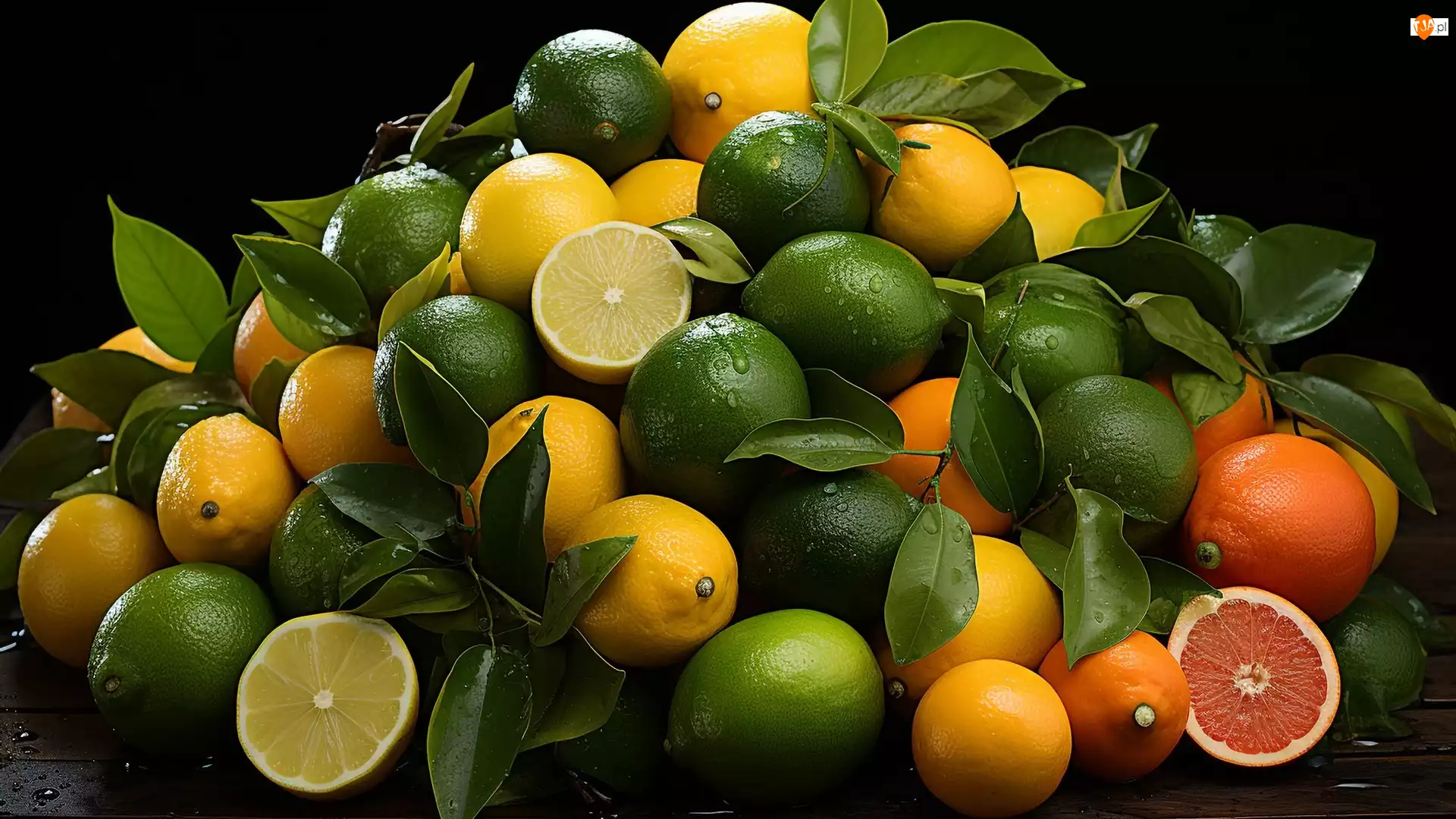 Zielone, AI, Limonki, Cytryny, Listki