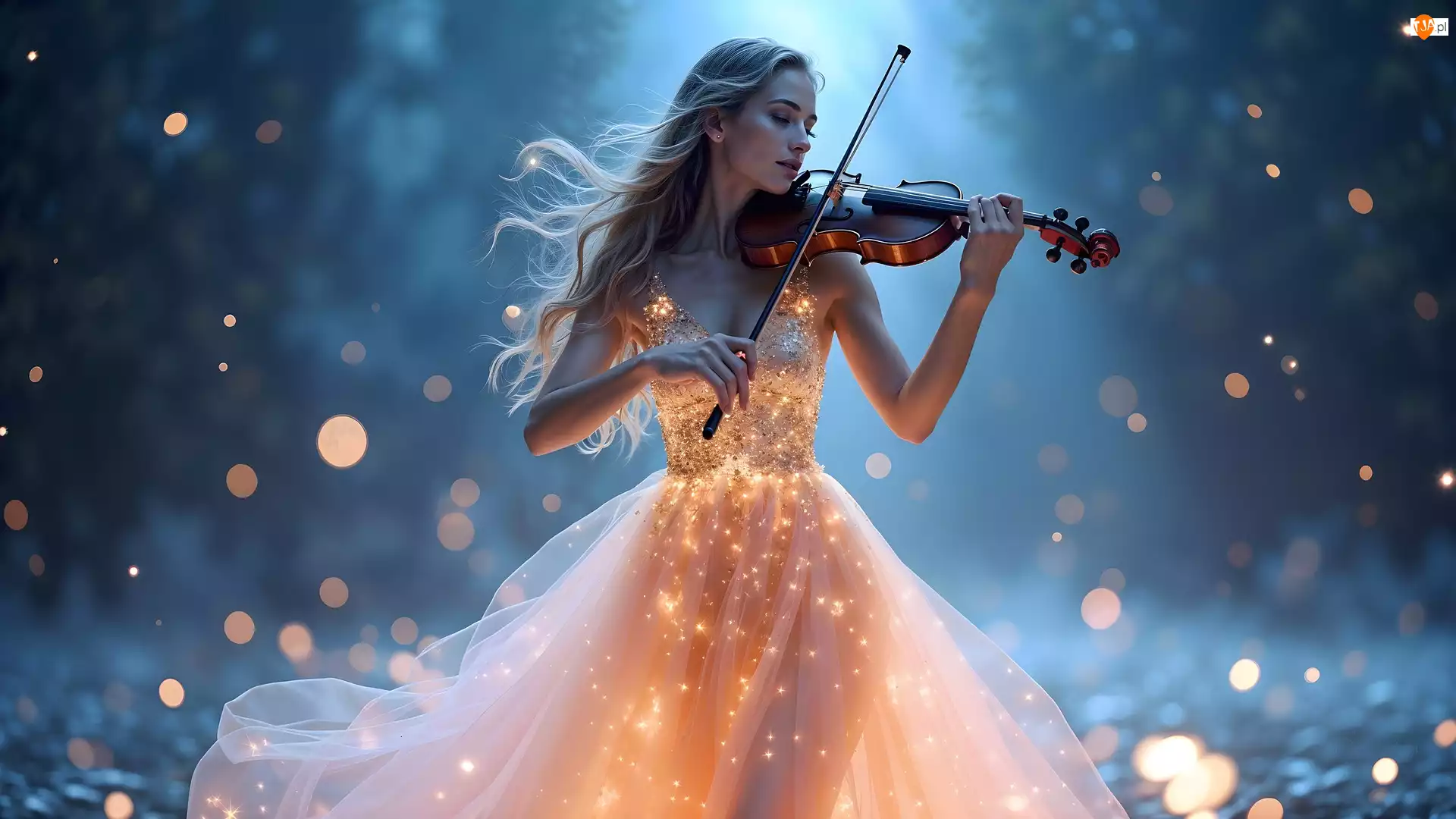 AI, Kobieta, Skrzypaczka, Skrzypce