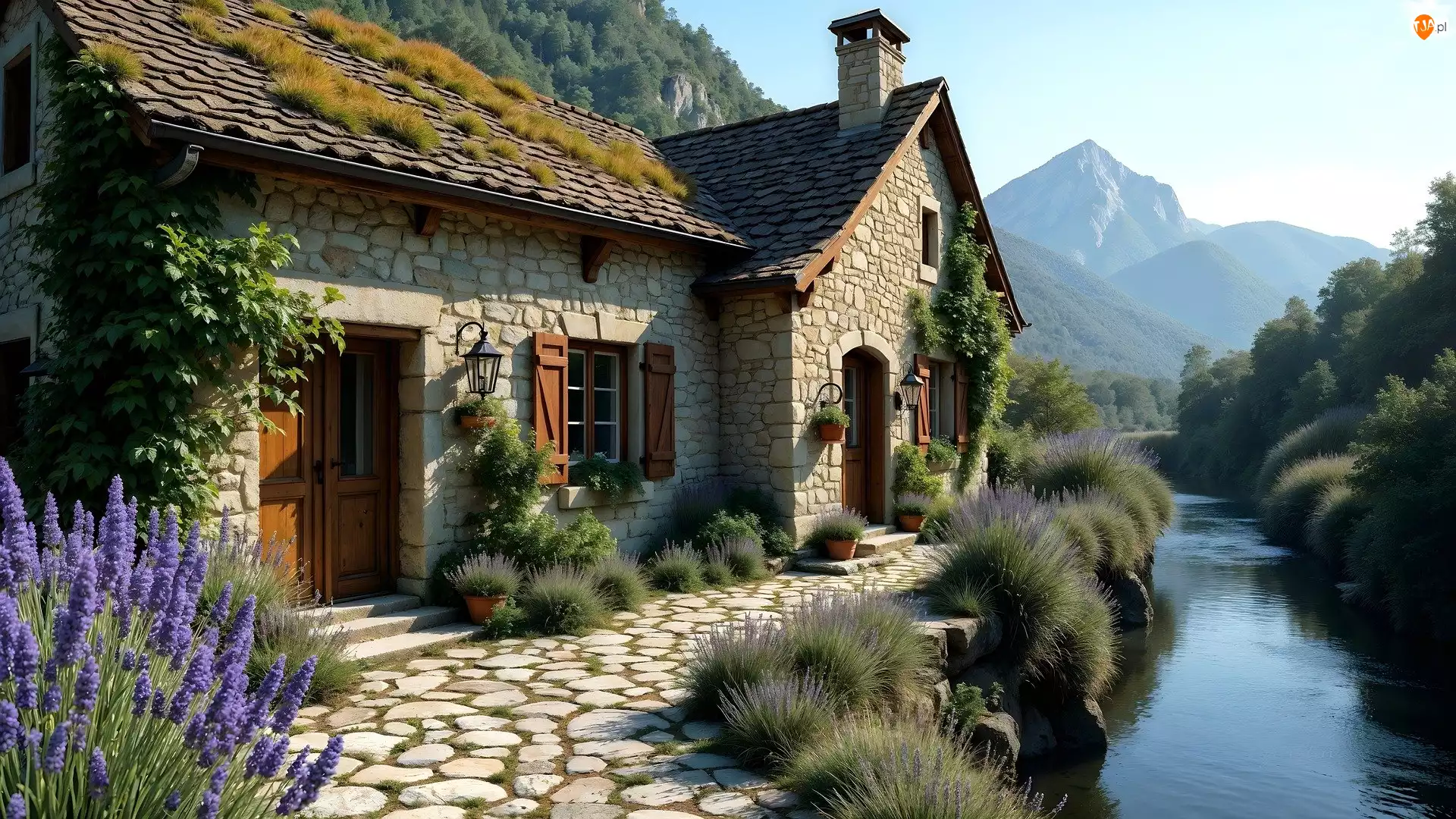 Rzeka, Dom, Kamienny