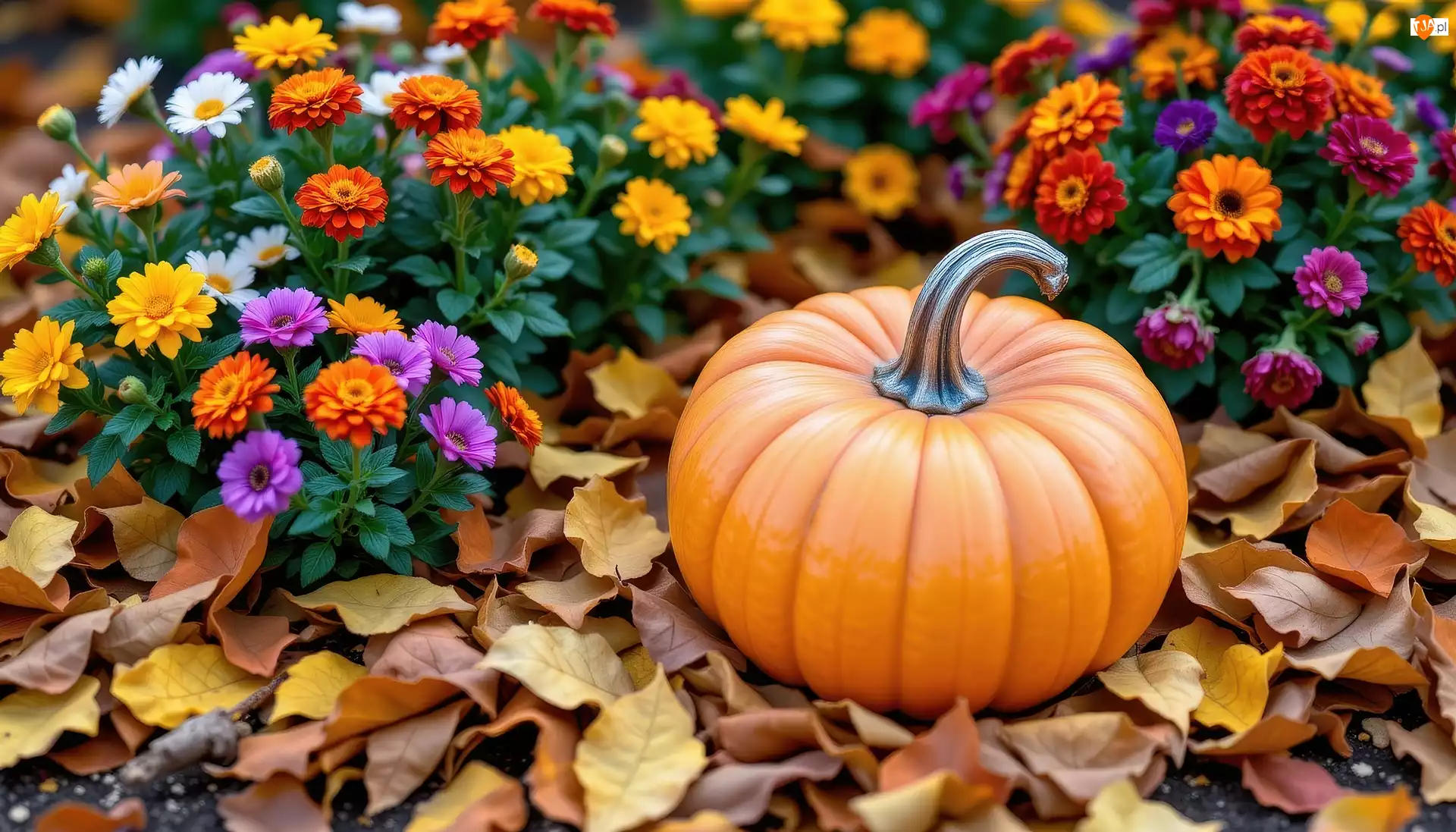Grafika AI, Dynia, Kwiaty