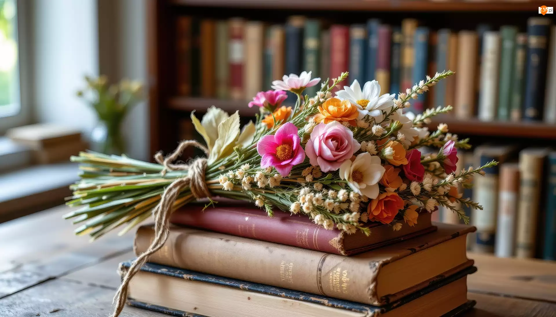 AI, Bukiet kwiatów, Książki