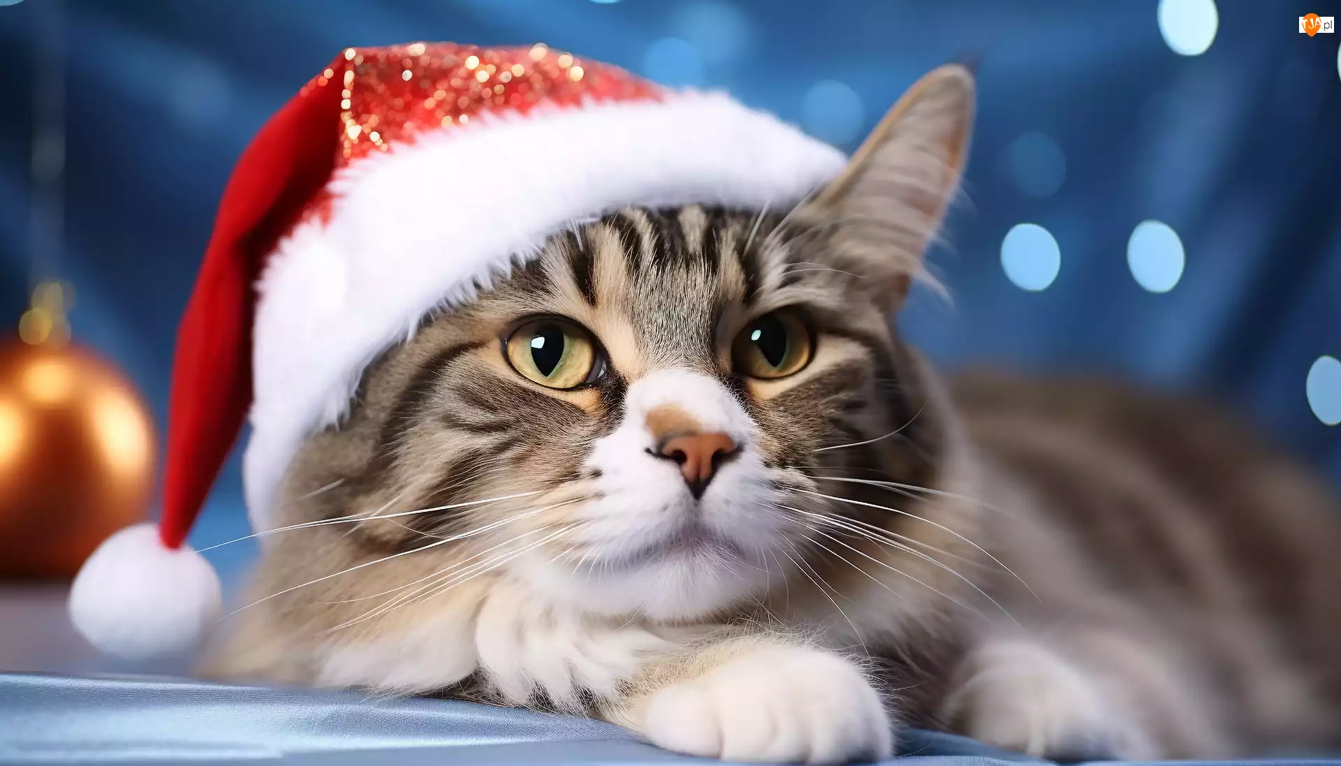 Mikołaja, Szary, Kot, Czapka