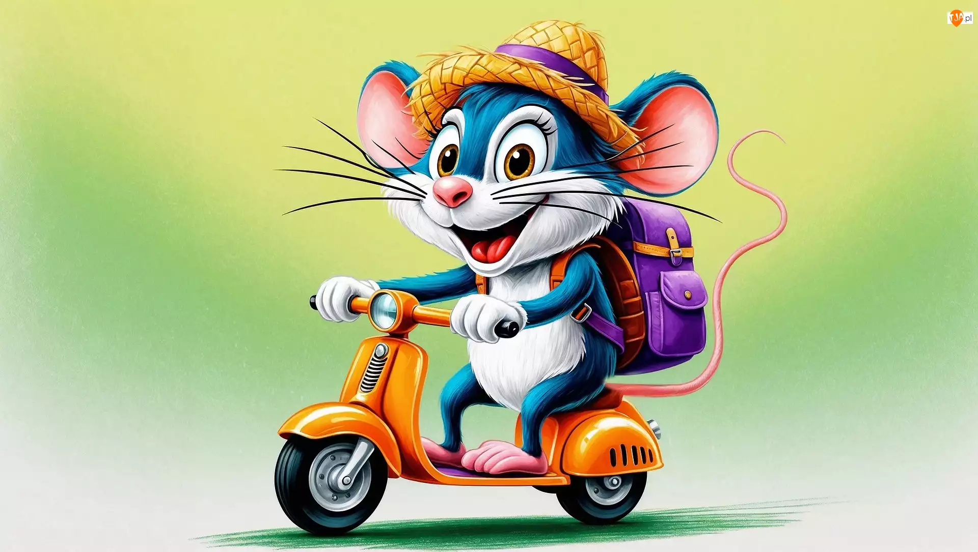 Dla dzieci, Mysz, Skuter