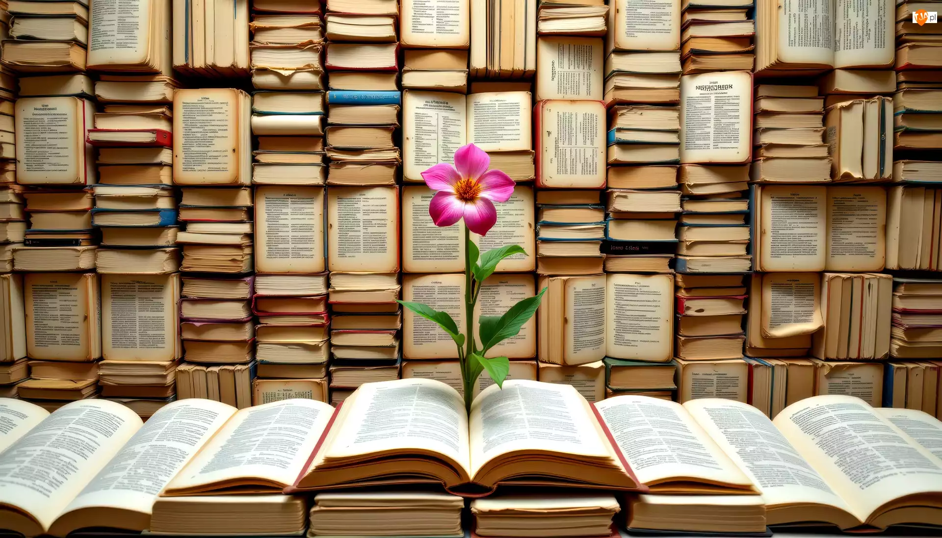 Grafika AI, Książki, Kwiat