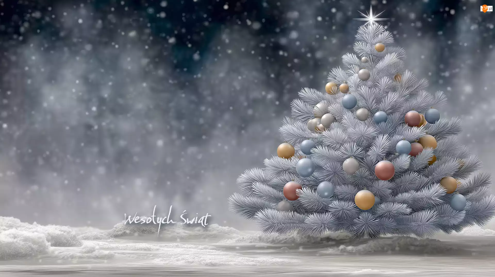 Bombki, Grafika AI, Choinka, Boże Narodzenie, Życzenia