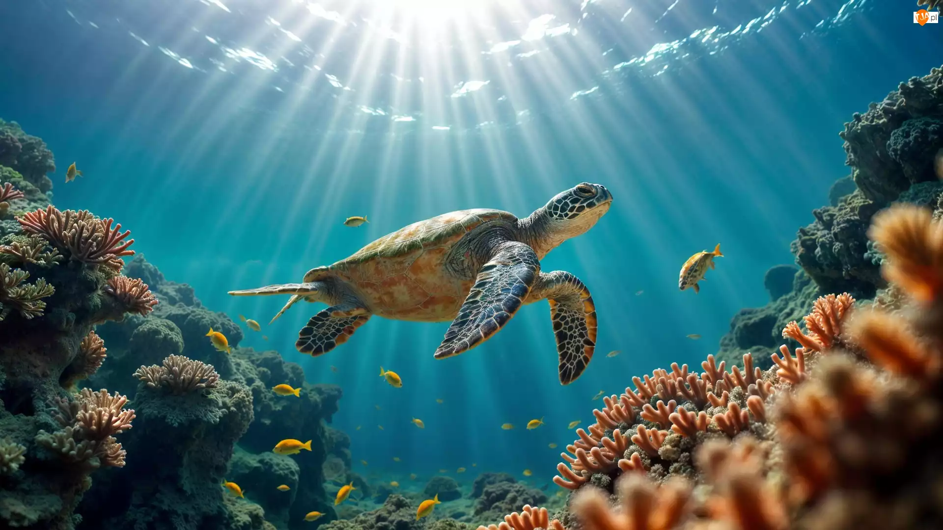 Koralowa, Żółw, Rafa