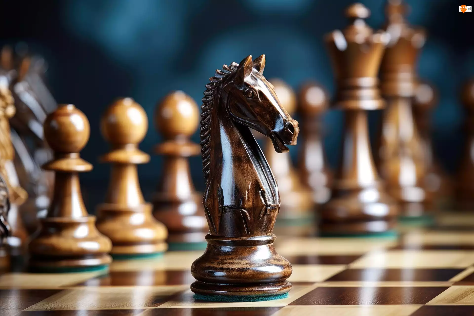 Koń, Grafika AI, Figury, Szachy, Skoczek