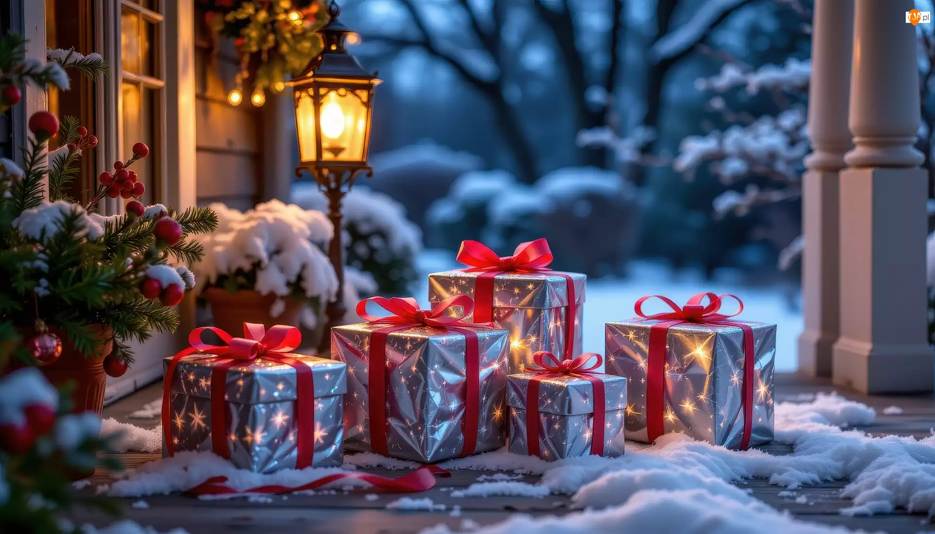 Latarnia, Grafika AI, Prezenty, Świąteczne, Dom