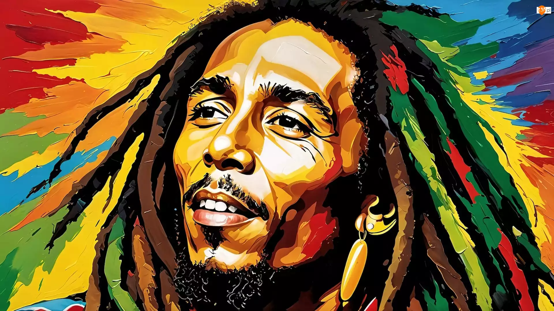 Bob Marley, Grafika, Piosenkarz